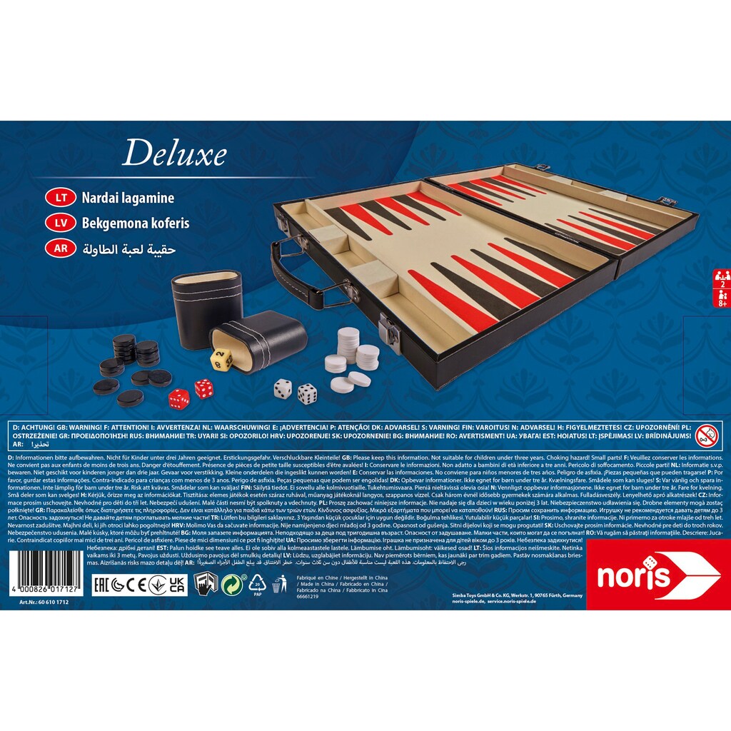 Noris Spiel »Deluxe Backgammon«