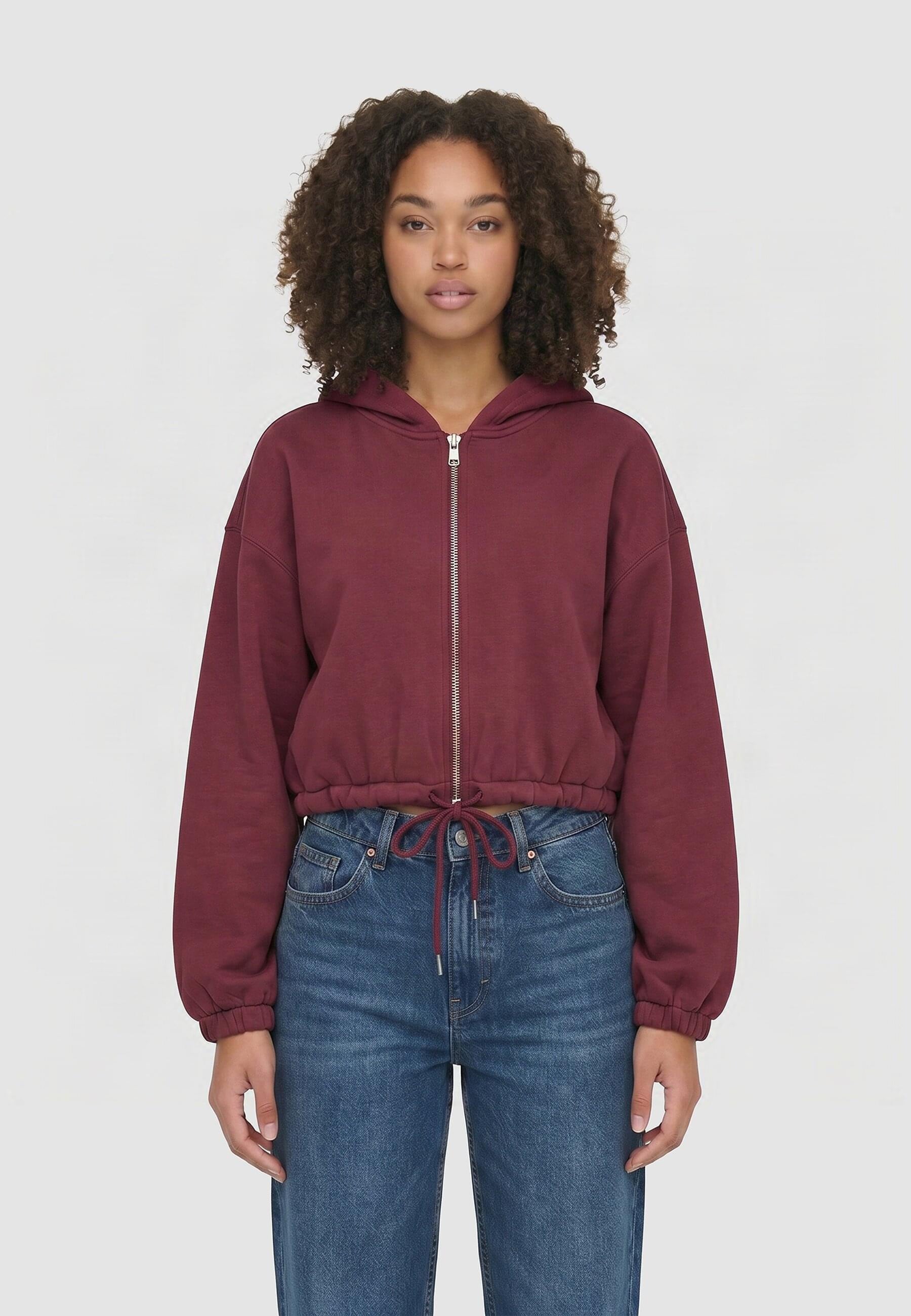 URBAN CLASSICS Anorak »Urban Classics Ladies Fluffy Cropped Zip Hoodie« 1 Stk. tlg. mit Kapuze