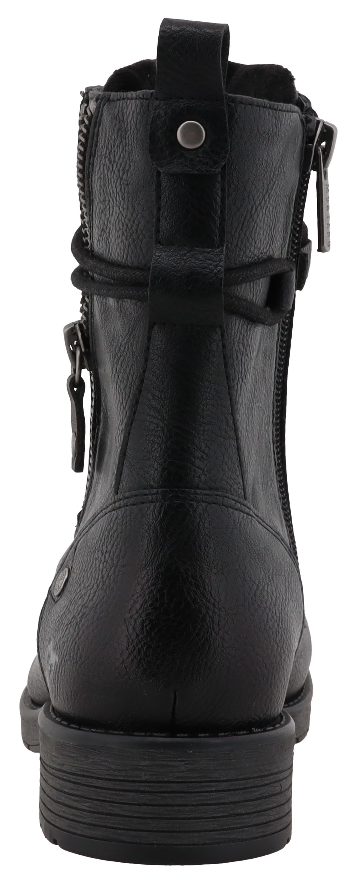 Mustang Shoes Winterstiefelette »Elfi«  Winterstiefel mit Reißverschluss und markanter Schnürung