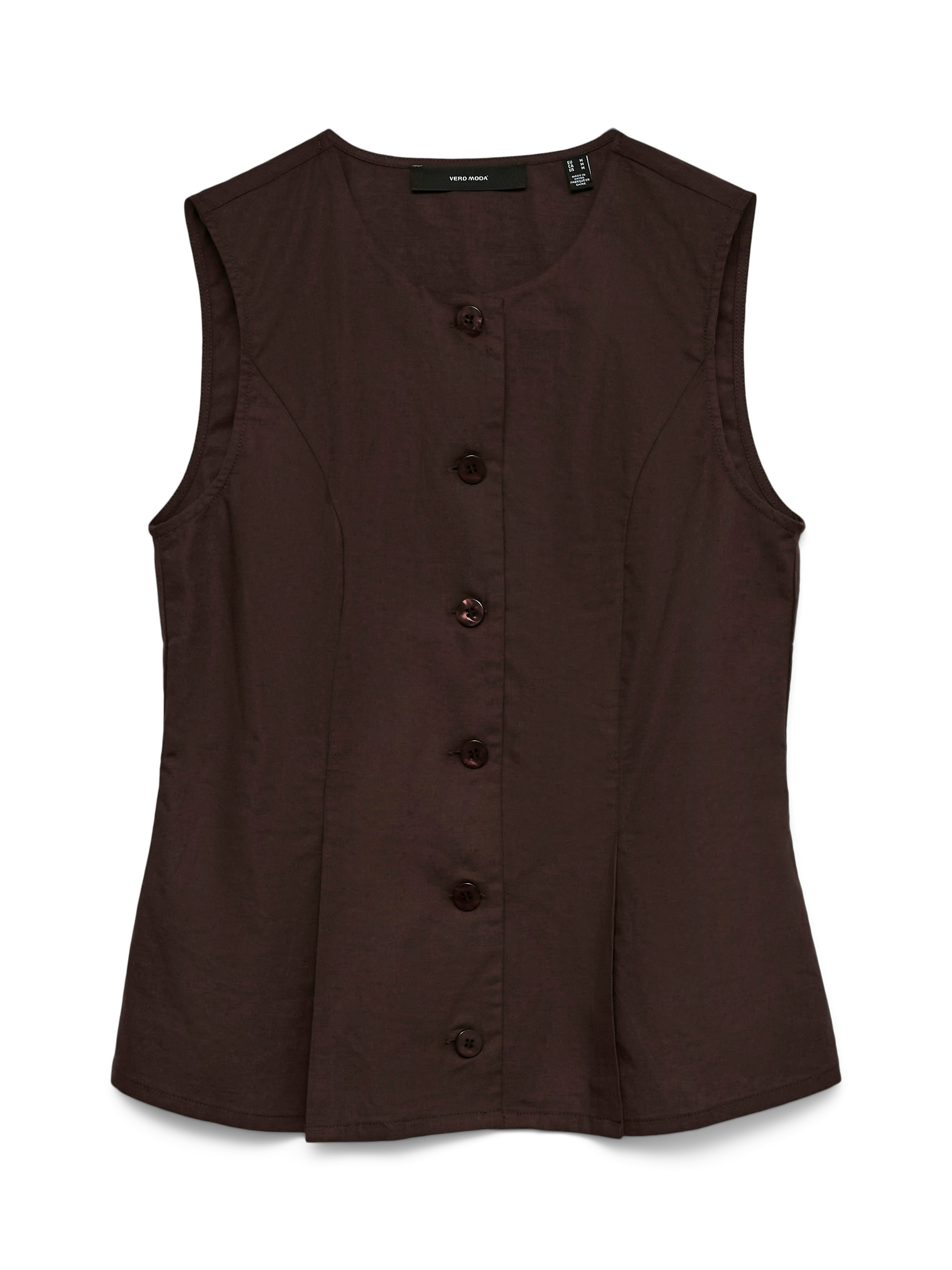 Vero Moda Anzugweste »VMSELMA WAISTCOAT WVN NOOS« Baumwollmischung, mit Leinen