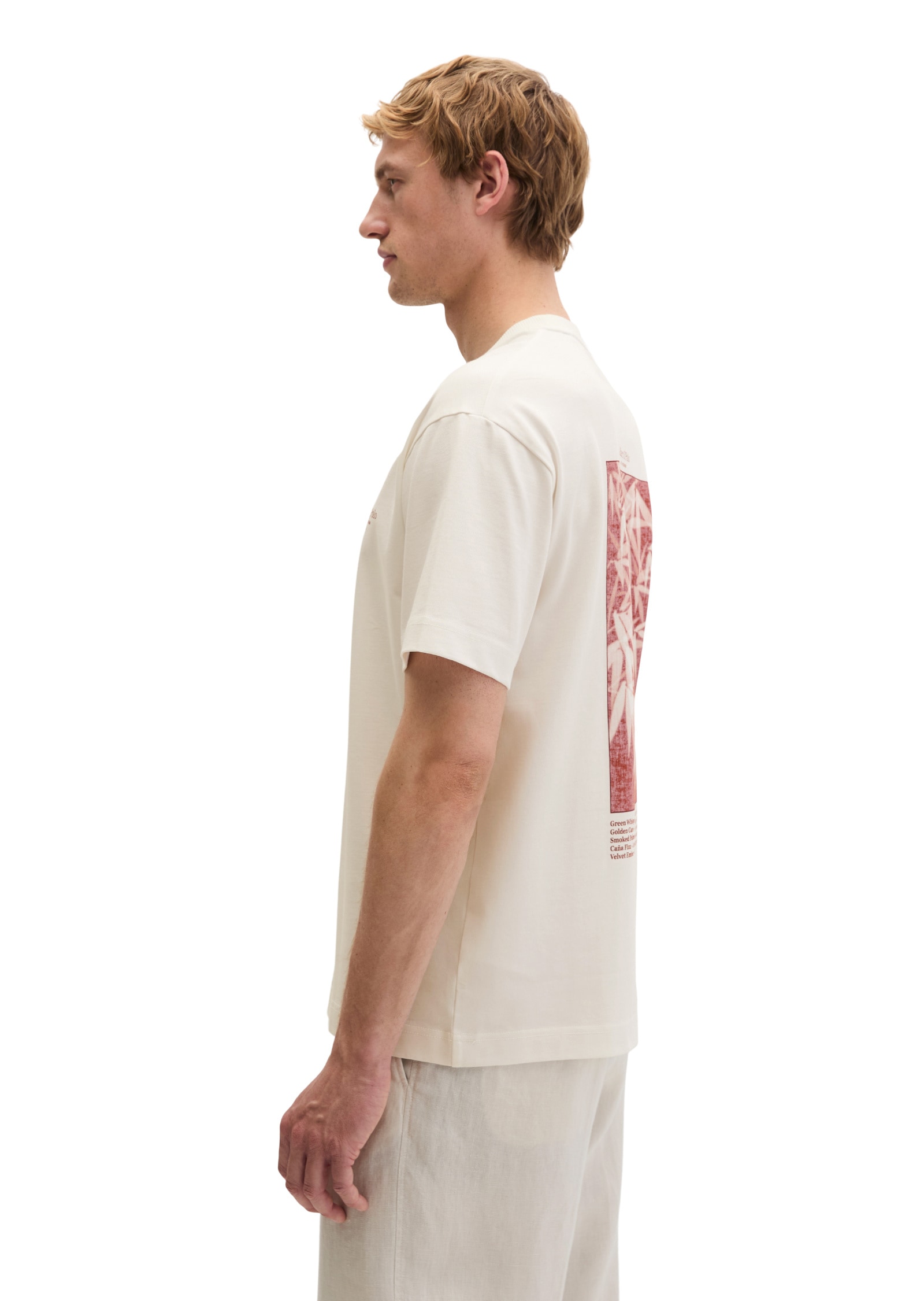 Marc O'Polo T-Shirt »mit saisonalem Rückenprint«