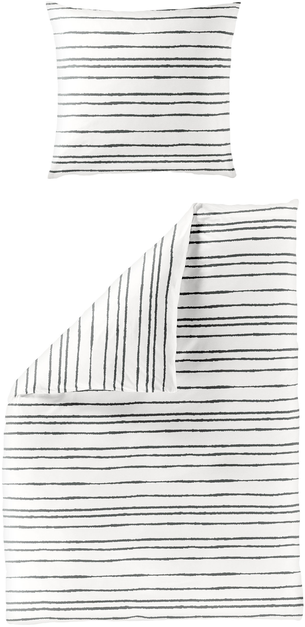 BIERBAUM Bettwäsche "3788" 2 Stk. Renforce, 100 % Baumwolle, pflegeleicht günstig online kaufen