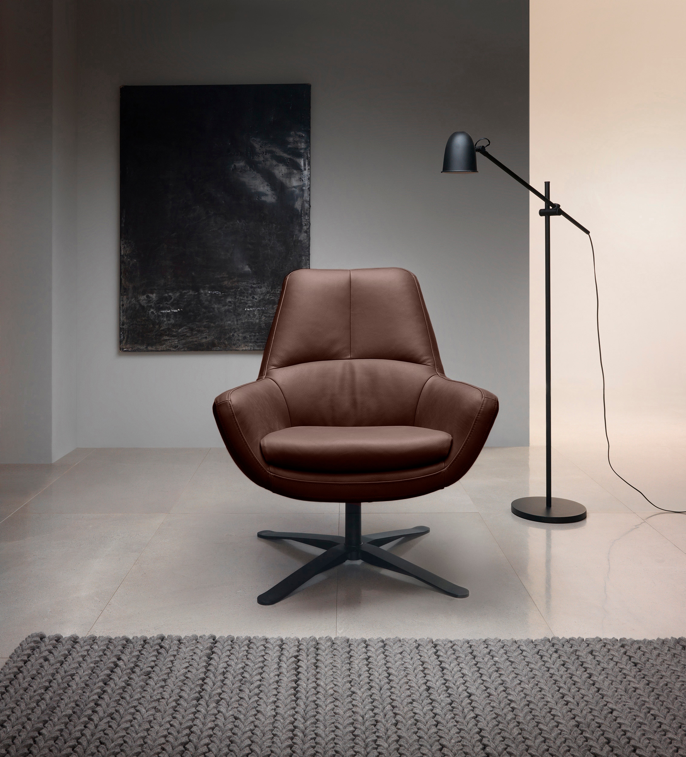 Drehsessel »Be Organic Standard Back, Loungesessel«, in elegantem Design mit Drehfunktion