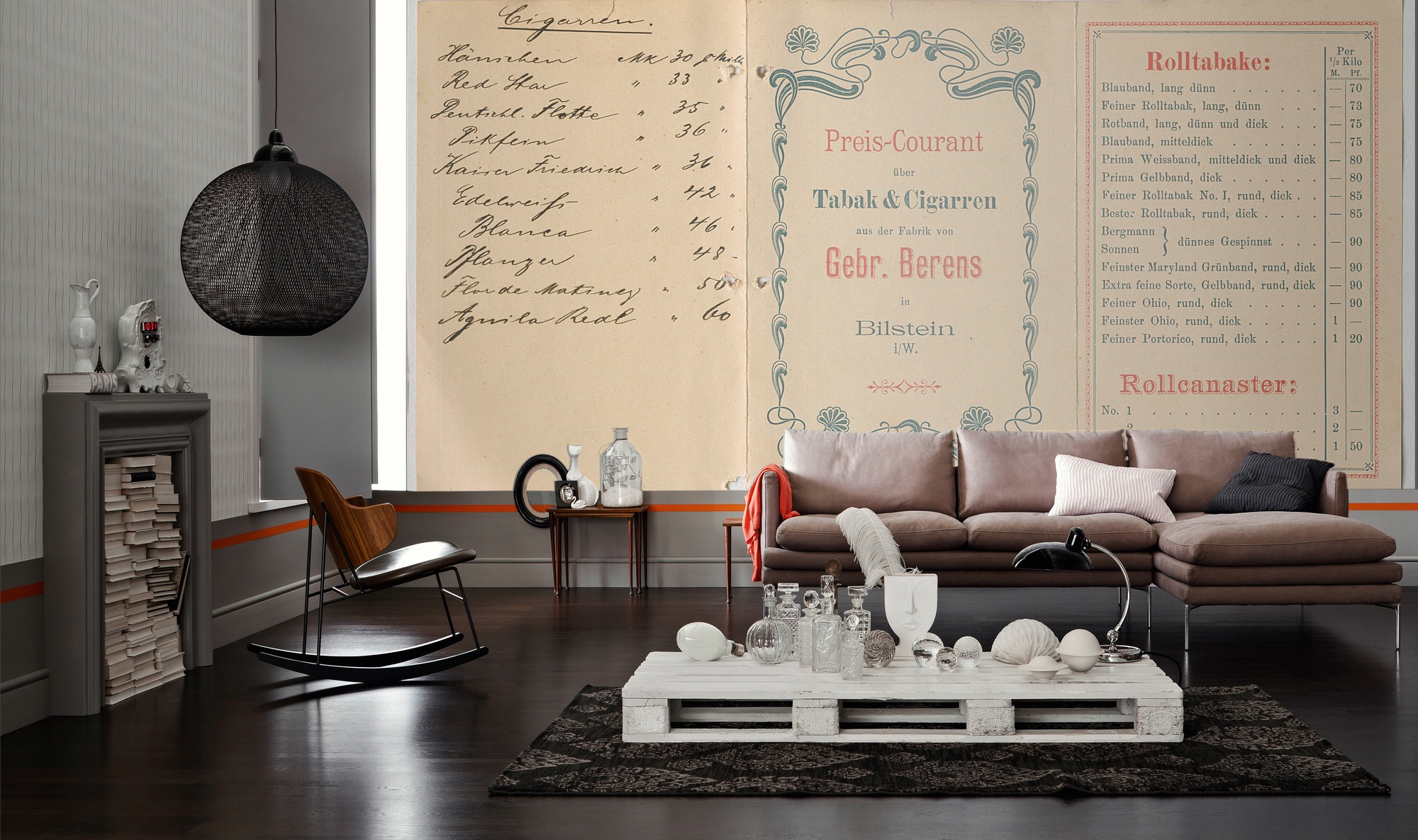 Architects Paper Fototapete "Tabac Order" Vlies, Wand, Schräge günstig online kaufen