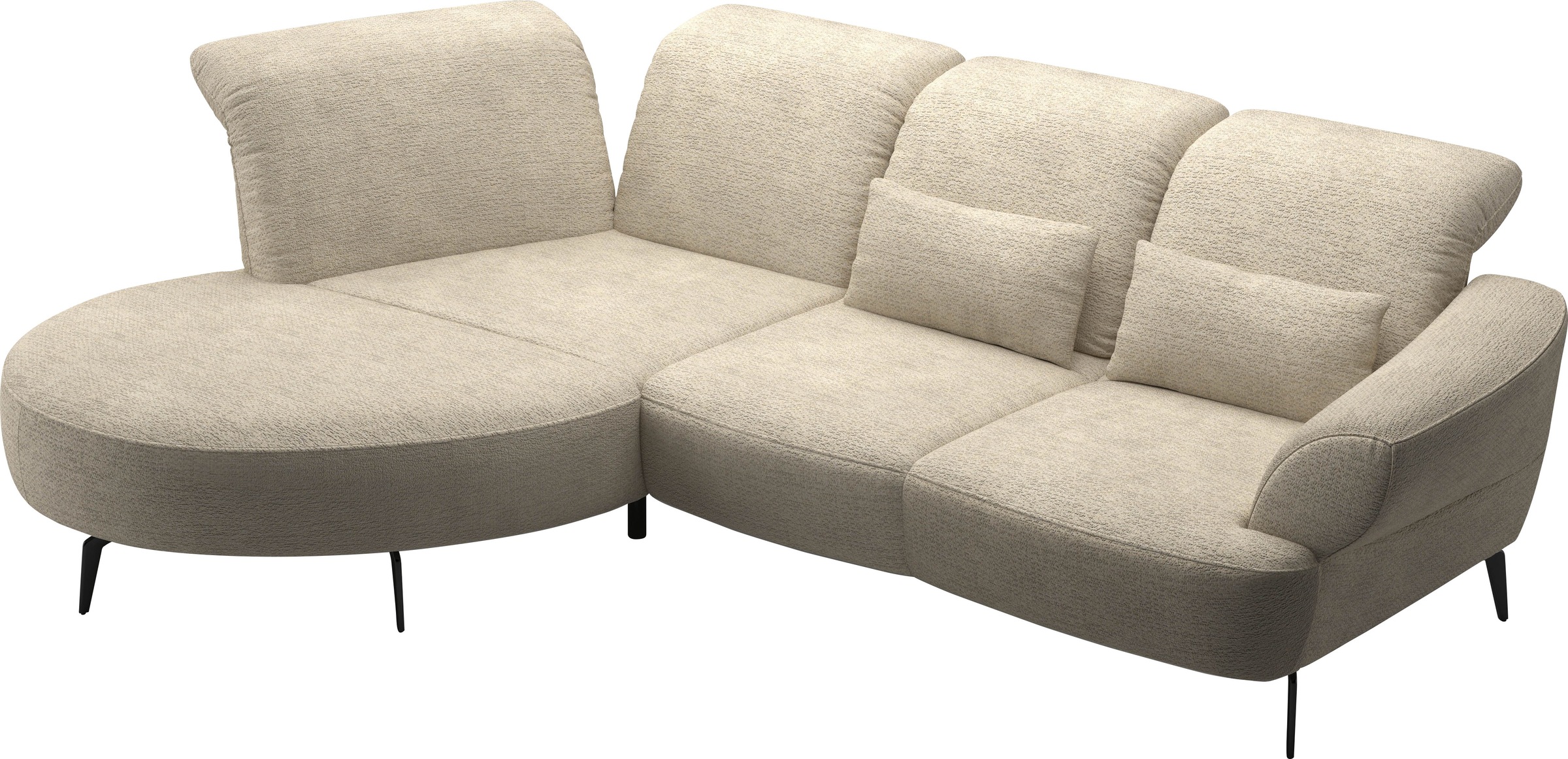 sit&more Ecksofa »Dance«, inkl.System Click&Seat und Sitztiefenverstellung