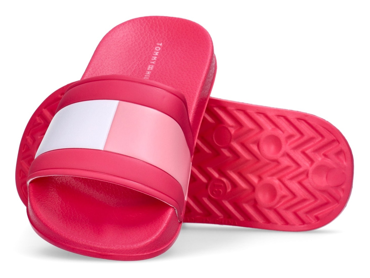 Tommy Hilfiger Badepantolette, Pool Slides, Sommerschuh, Hausschuh zum Schlupfen
