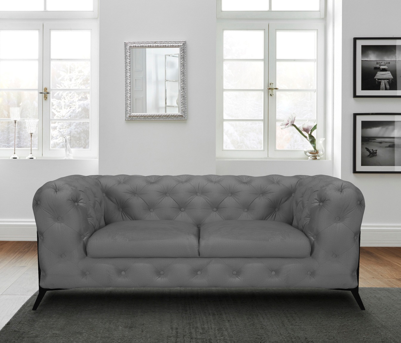 Home affaire Chesterfield-Sofa "Amaury" aufwändige Knopfheftung, moderne Ch günstig online kaufen
