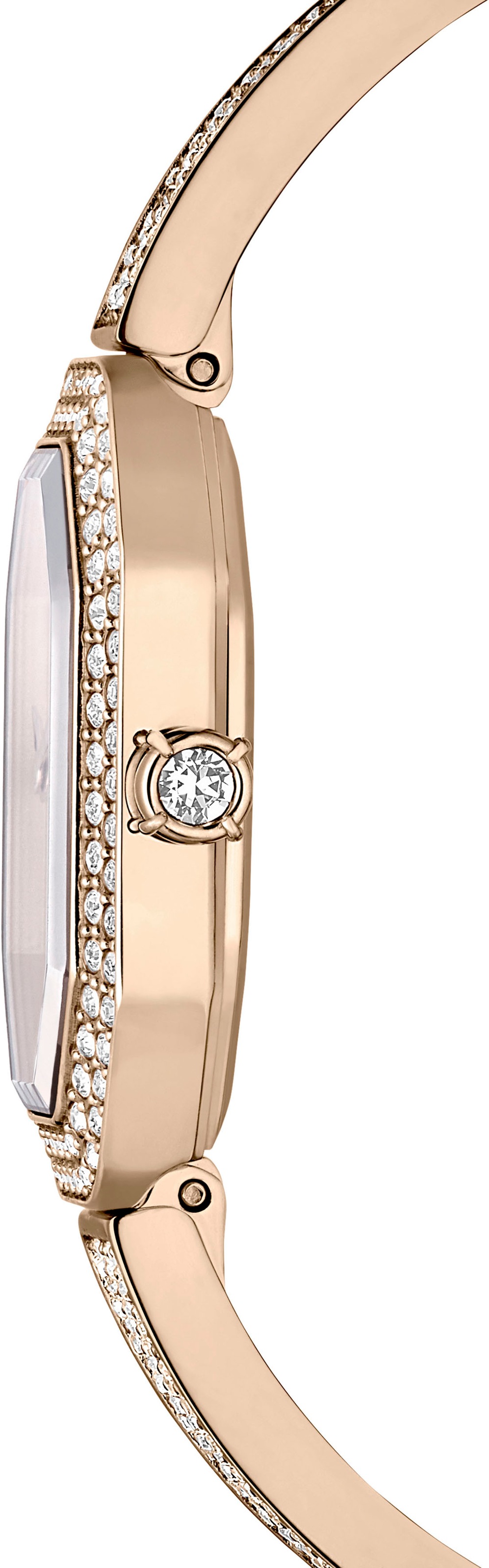 Swarovski Quarzuhr »DEXTERA BANGLE«, Armbanduhr, Damenuhr, Swarovski-Kristalle, Swiss Made