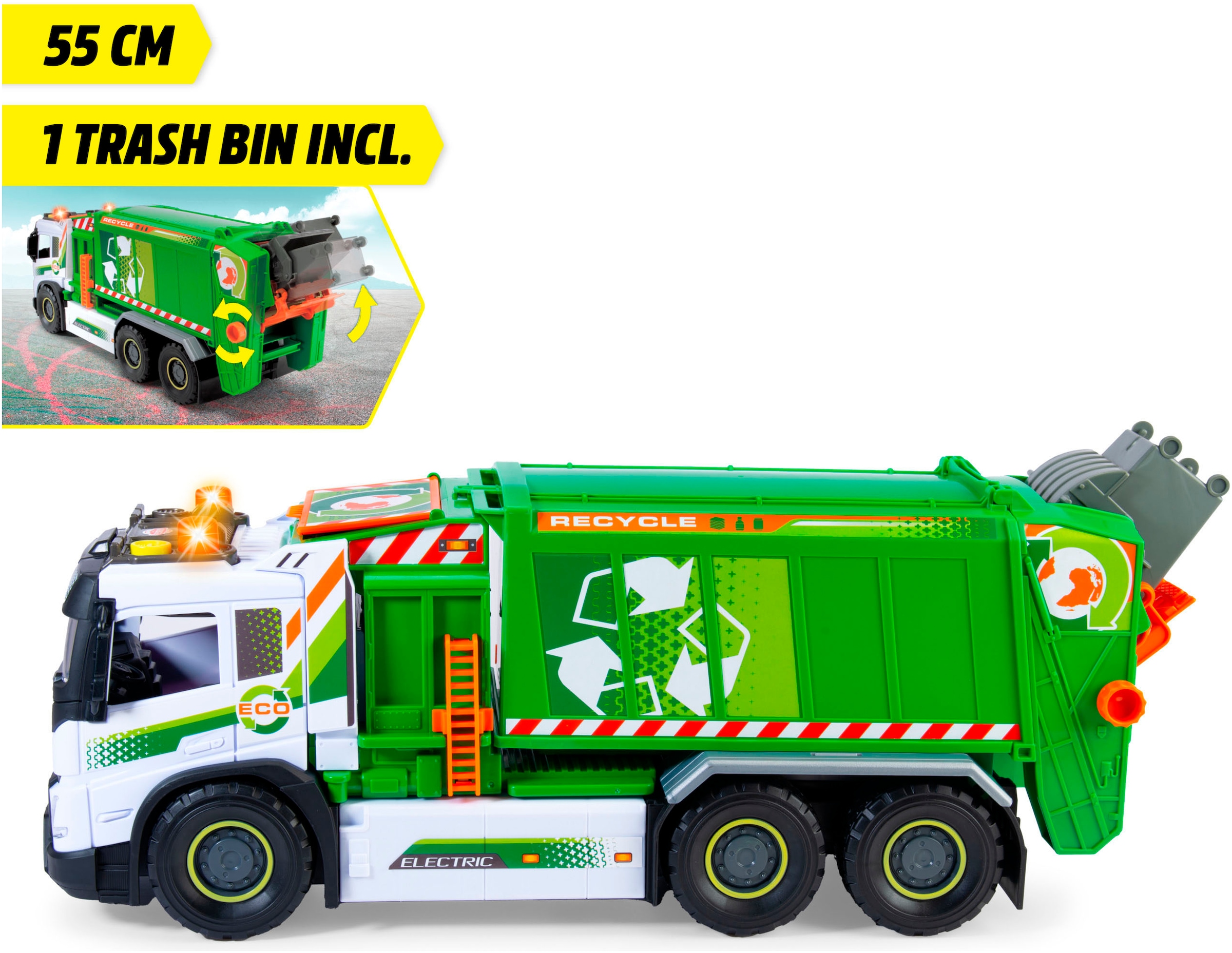 Dickie Toys Spielzeug-Müllwagen »Giant Garbage Truck« mit Licht und Sound