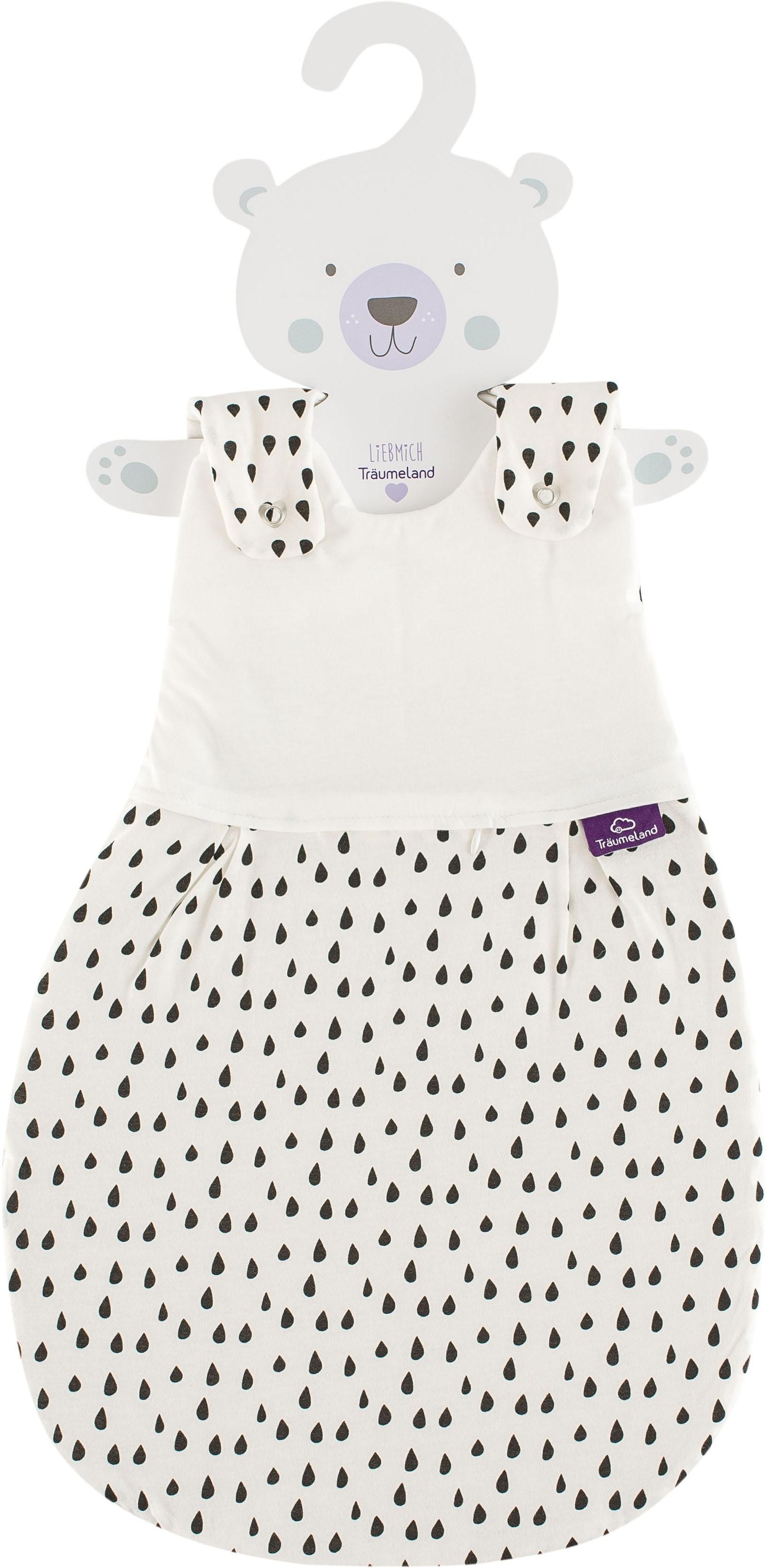 Träumeland Babyschlafsack »Set Tropfen schwarz«, (Packung, 3 tlg., 3er-Pack)