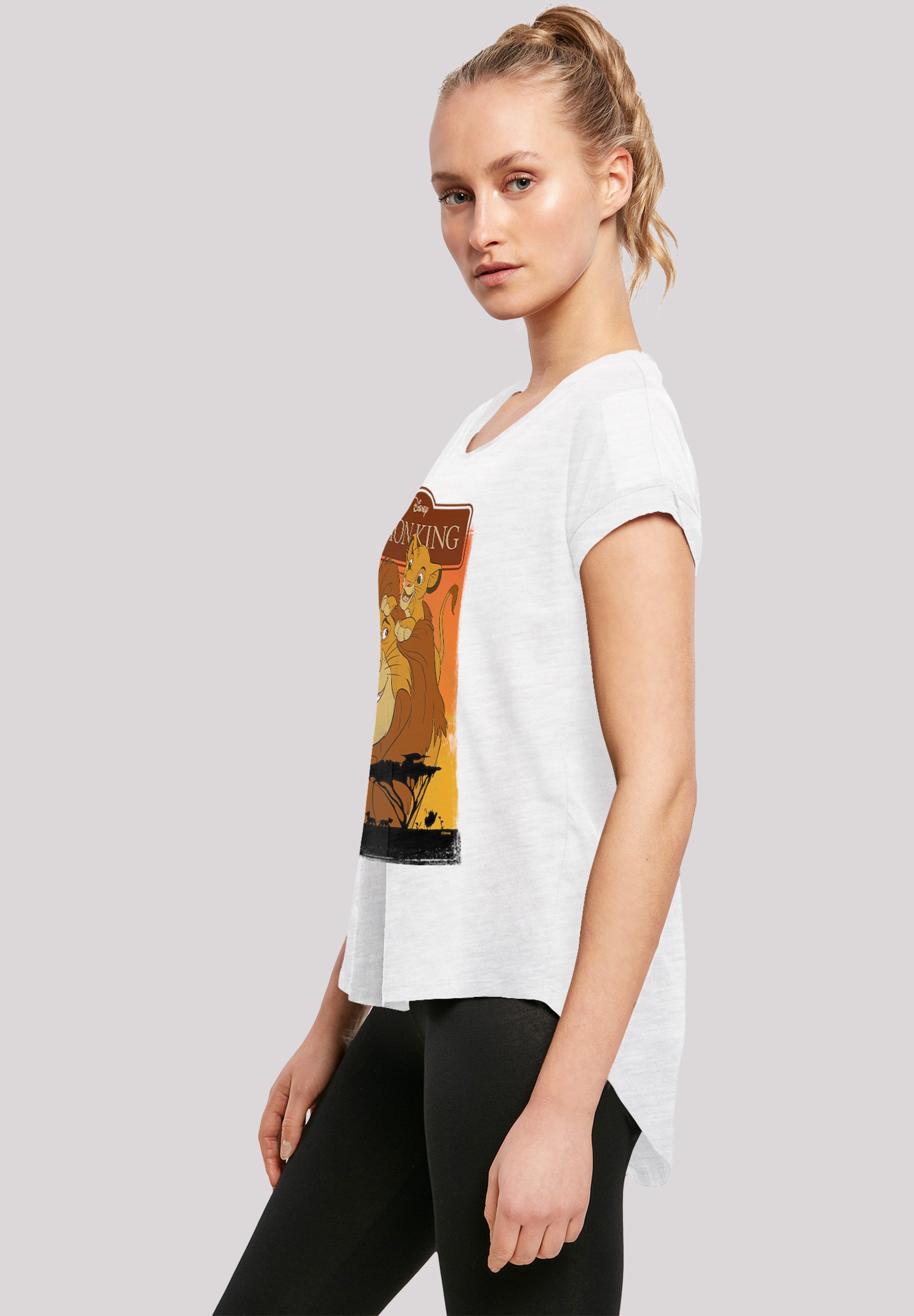F4NT4STIC T-Shirt »Der König der Löwen Simba und Mufasa«, Damen,Premium Merch,Lang,Longshirt,Bedruckt