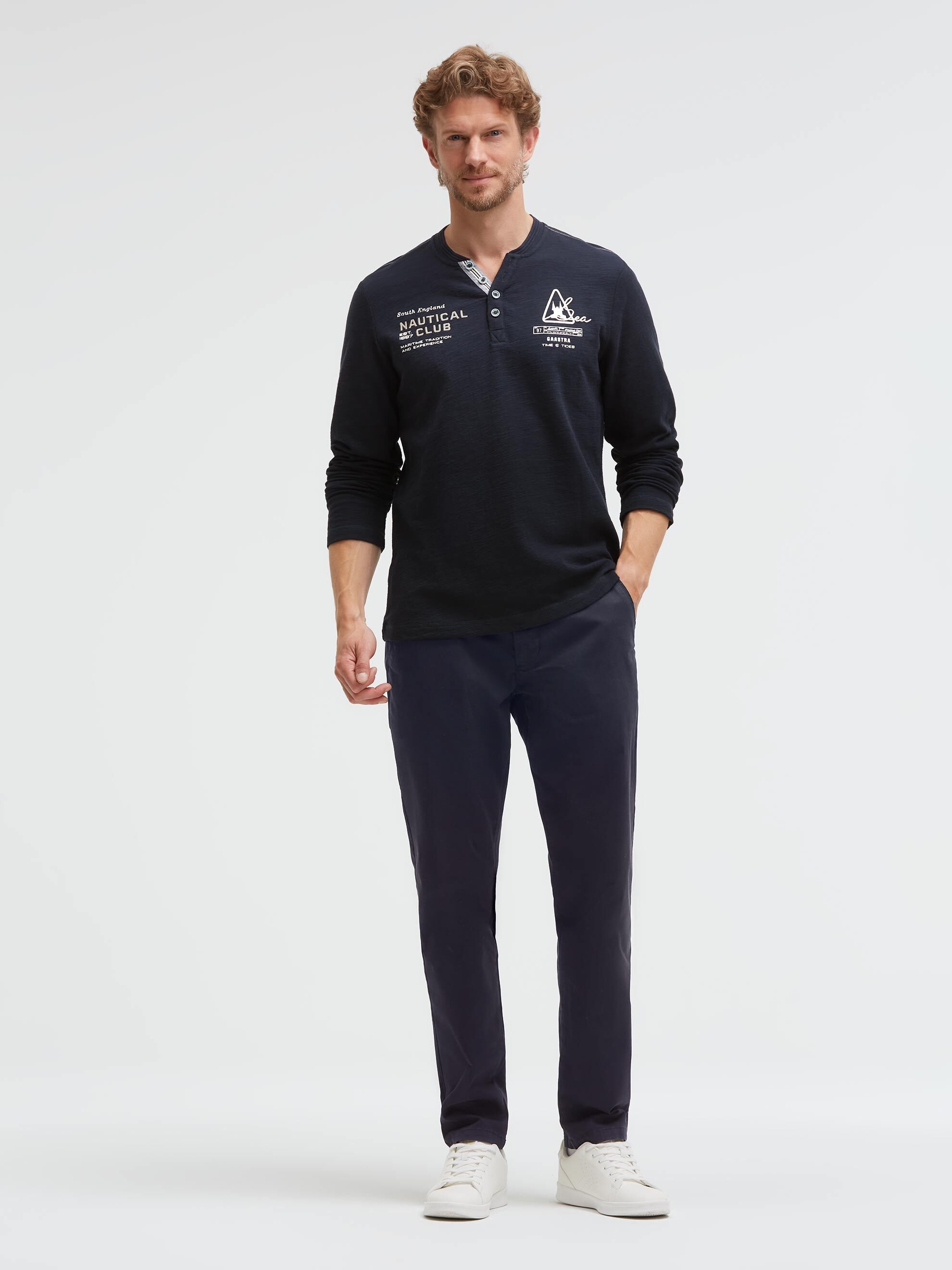 Gaastra Henleyshirt mit Knopfleiste