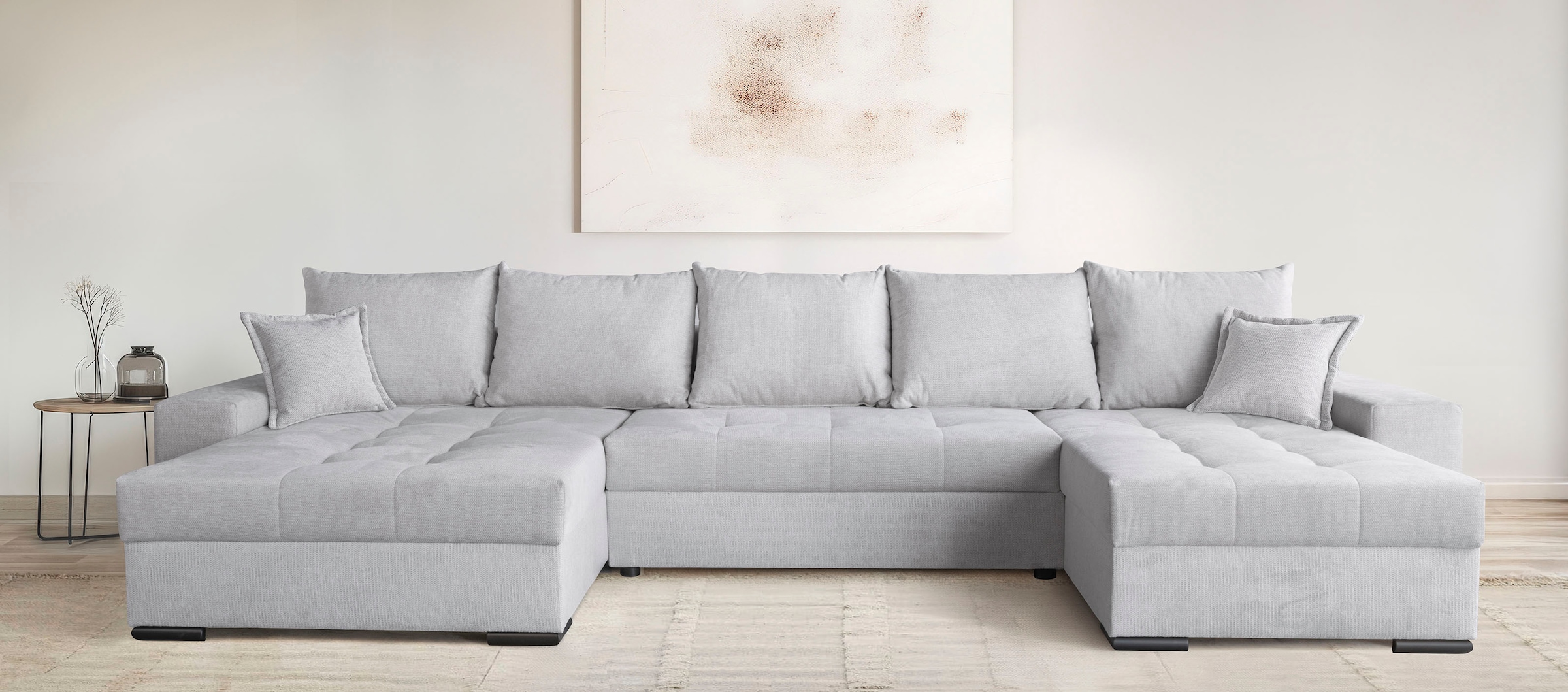 OTTO home Wohnlandschaft "Home System U-Form, von B: 269-352 cm wählbar, 6 günstig online kaufen