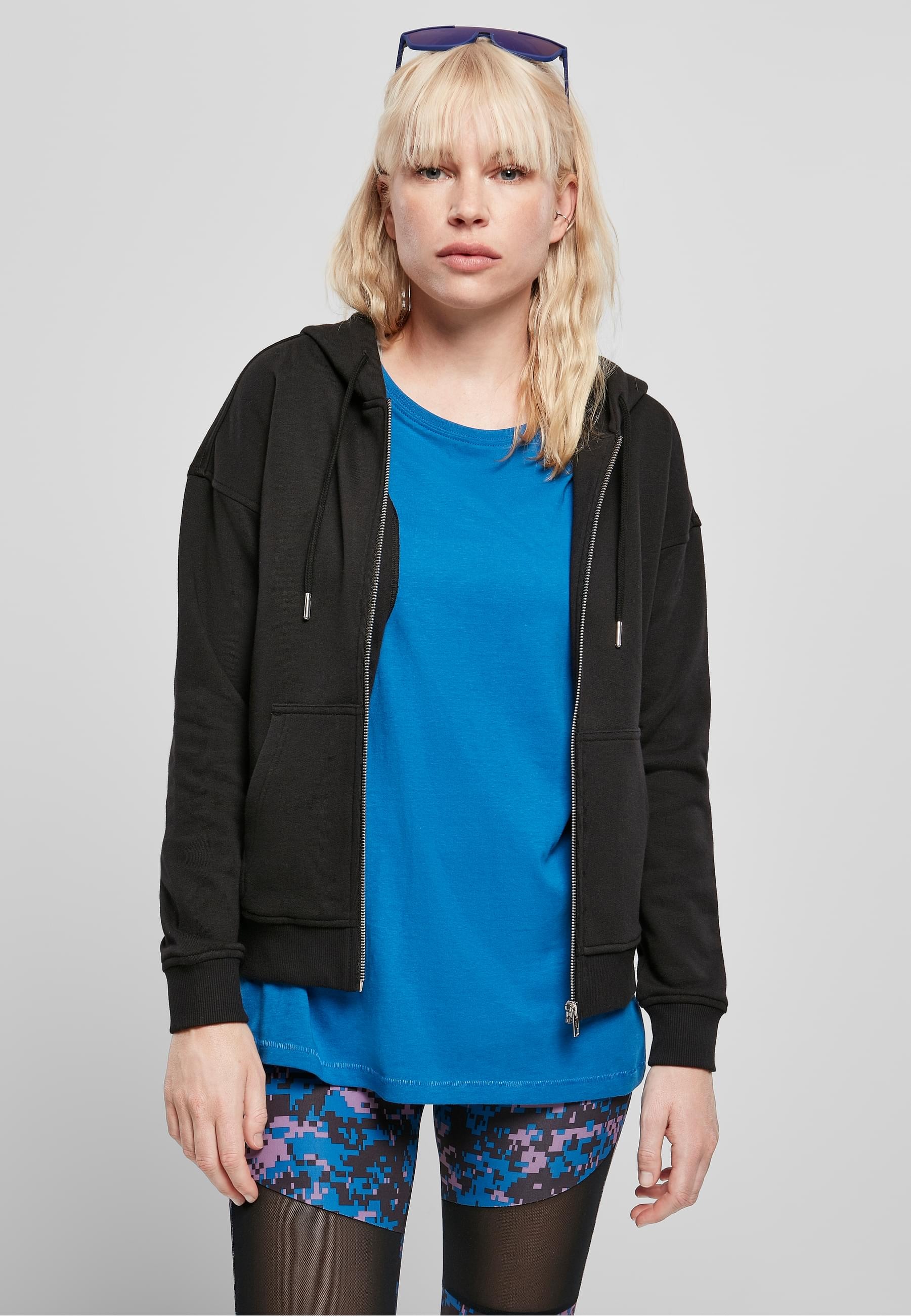 URBAN CLASSICS Sweatjacke »Urban Classics Damen Ladies Organic Terry Zip Hoody«