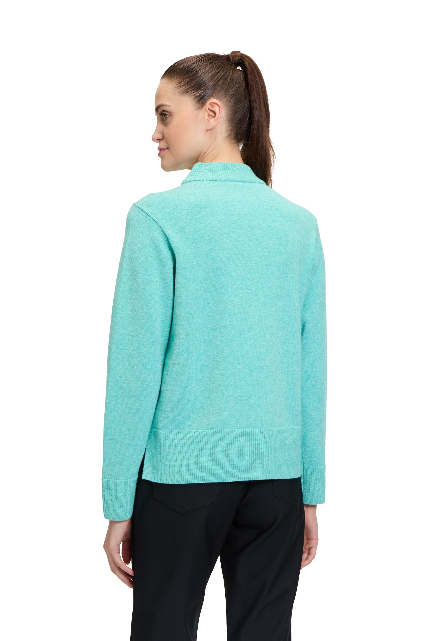 Betty Barclay Strickpullover »Betty Barclay Feinstrickpullover mit Rippenstruktur«, (1 tlg.), Strass
