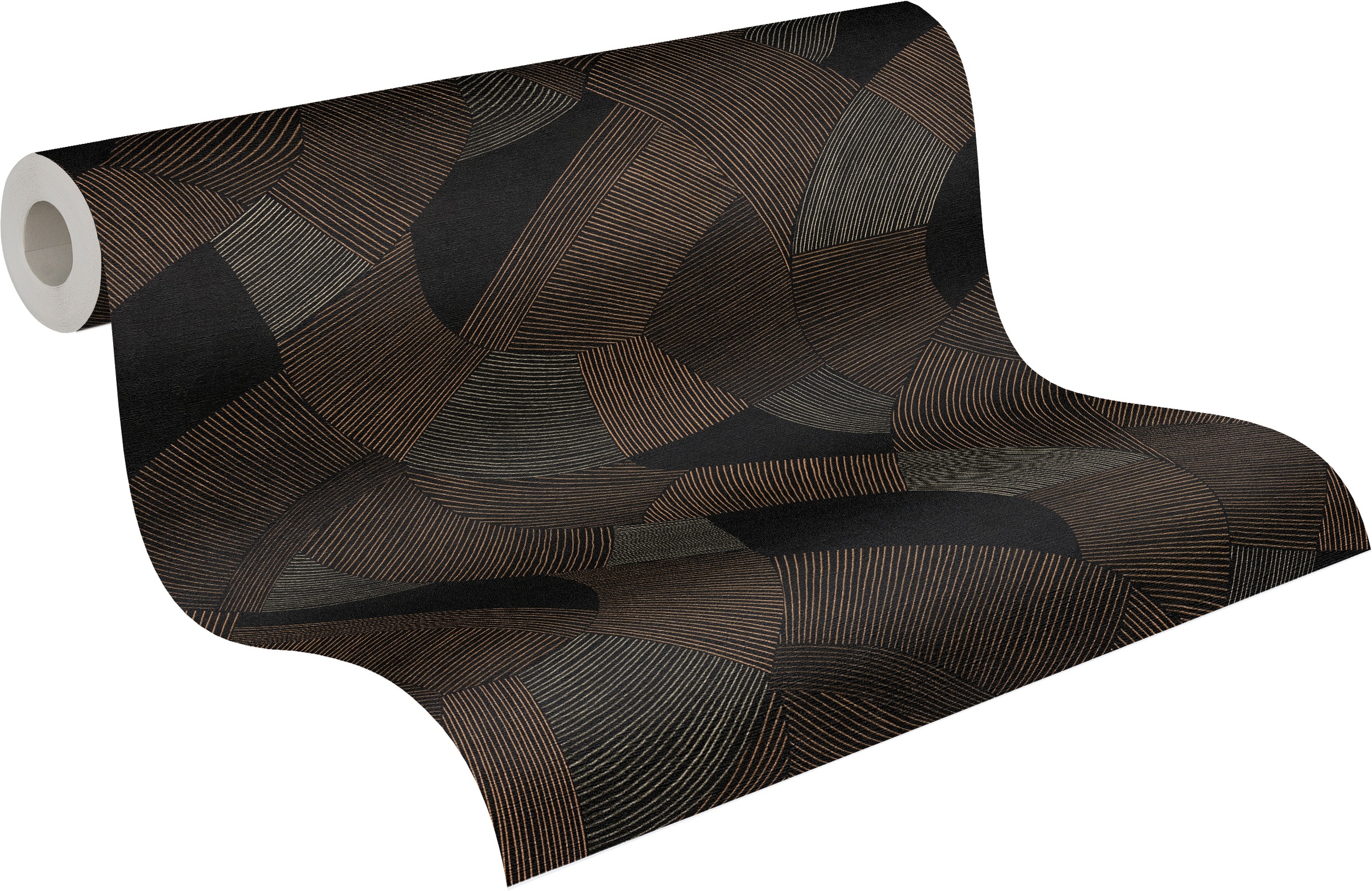 A.S. Création Vliestapete »Cuba II Modern Metallic Arches« Kunst | Strukturmuster | geometrisch leicht strukturiert Modernes Geometrie-Design mit stilvoller Strukturwirkung