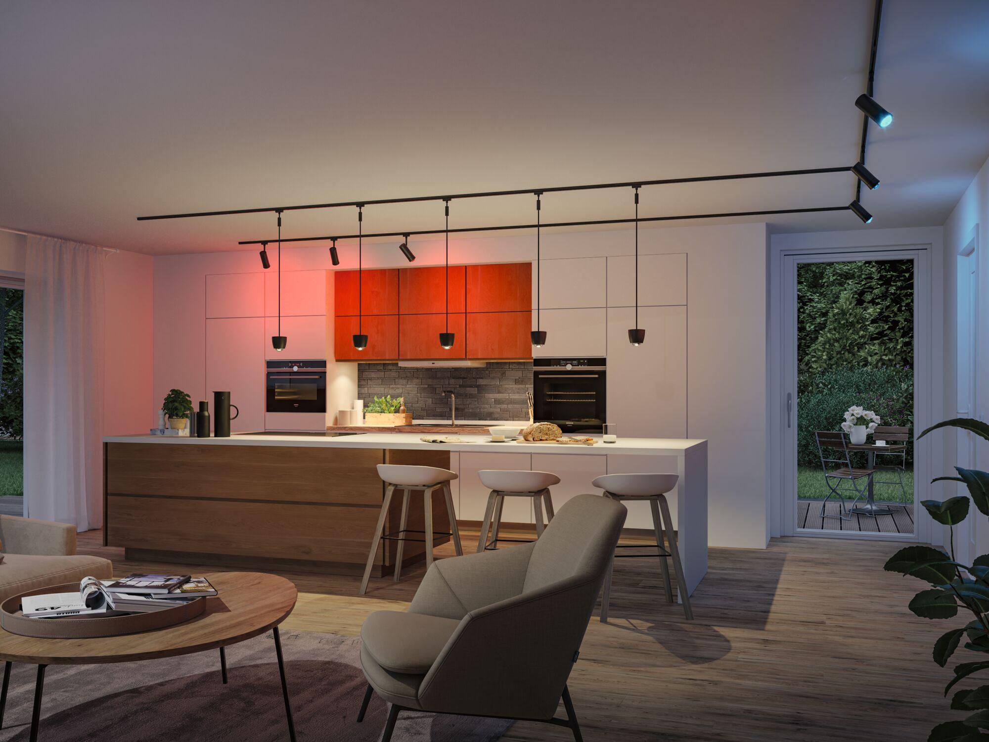 Paulmann Schienensystem-Leuchten »Tyros 200lm 4,5W RGBW+ dimmbar 230V« LED-Modul 1 Stk. Tageslichtweiß Smart Home
