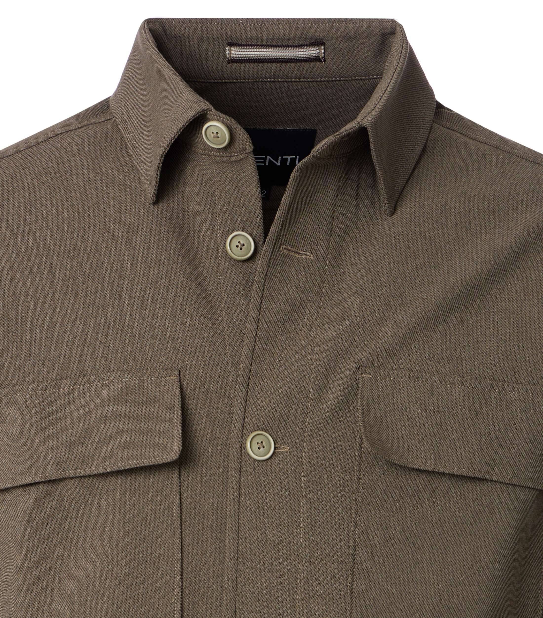 VENTI Langarmhemd »VENTI Hemdjacke City uni«