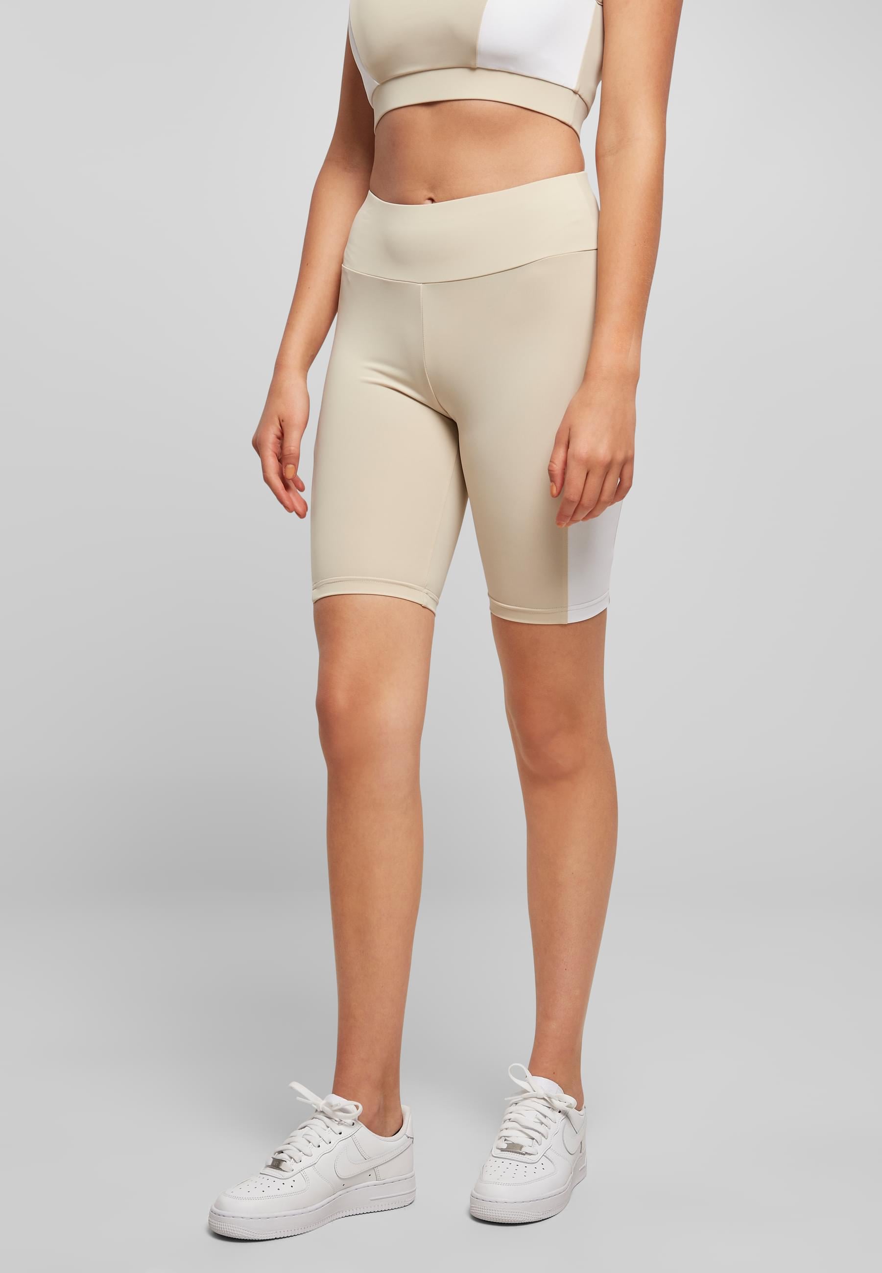 URBAN CLASSICS Radlerhose »Urban Classics Damen Ladies Color Block Cycle Shorts«, (1 tlg.)