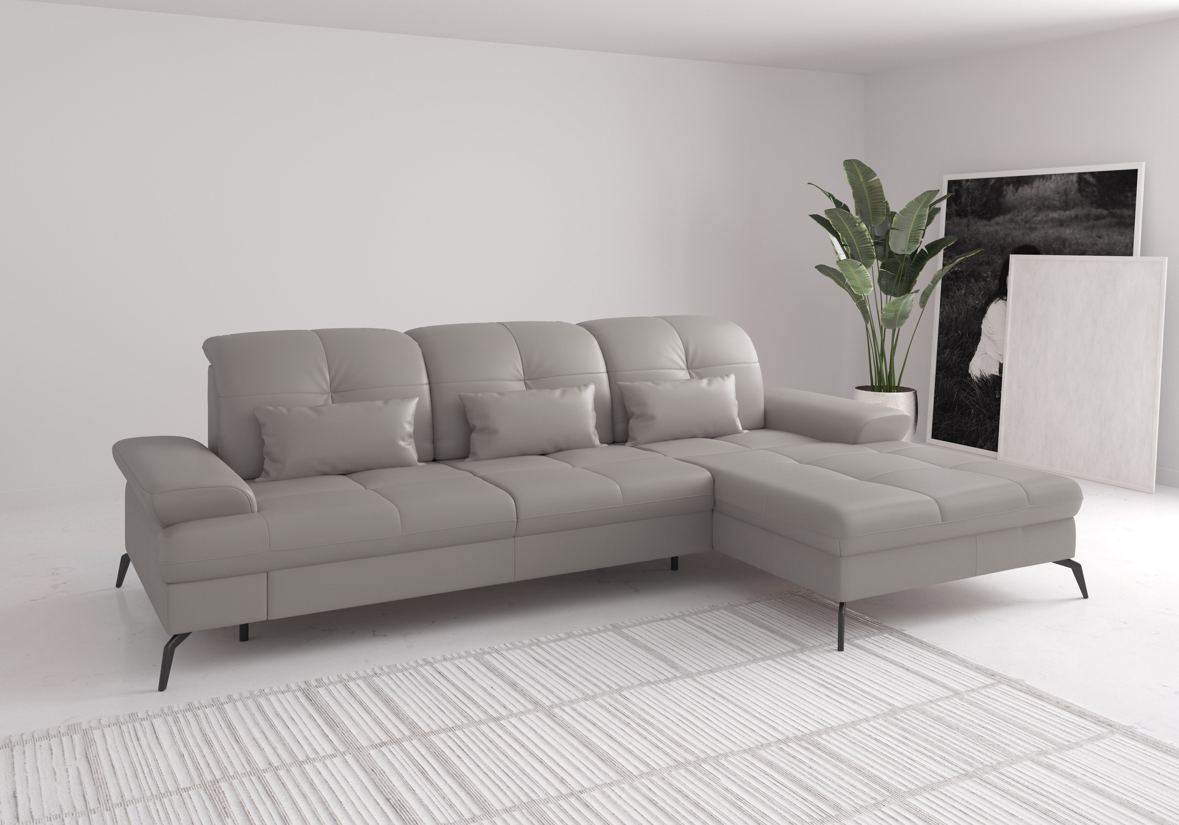 sit&more Ecksofa "Amica", inkl Sitztiefenverstellung und Armteilverstellung günstig online kaufen