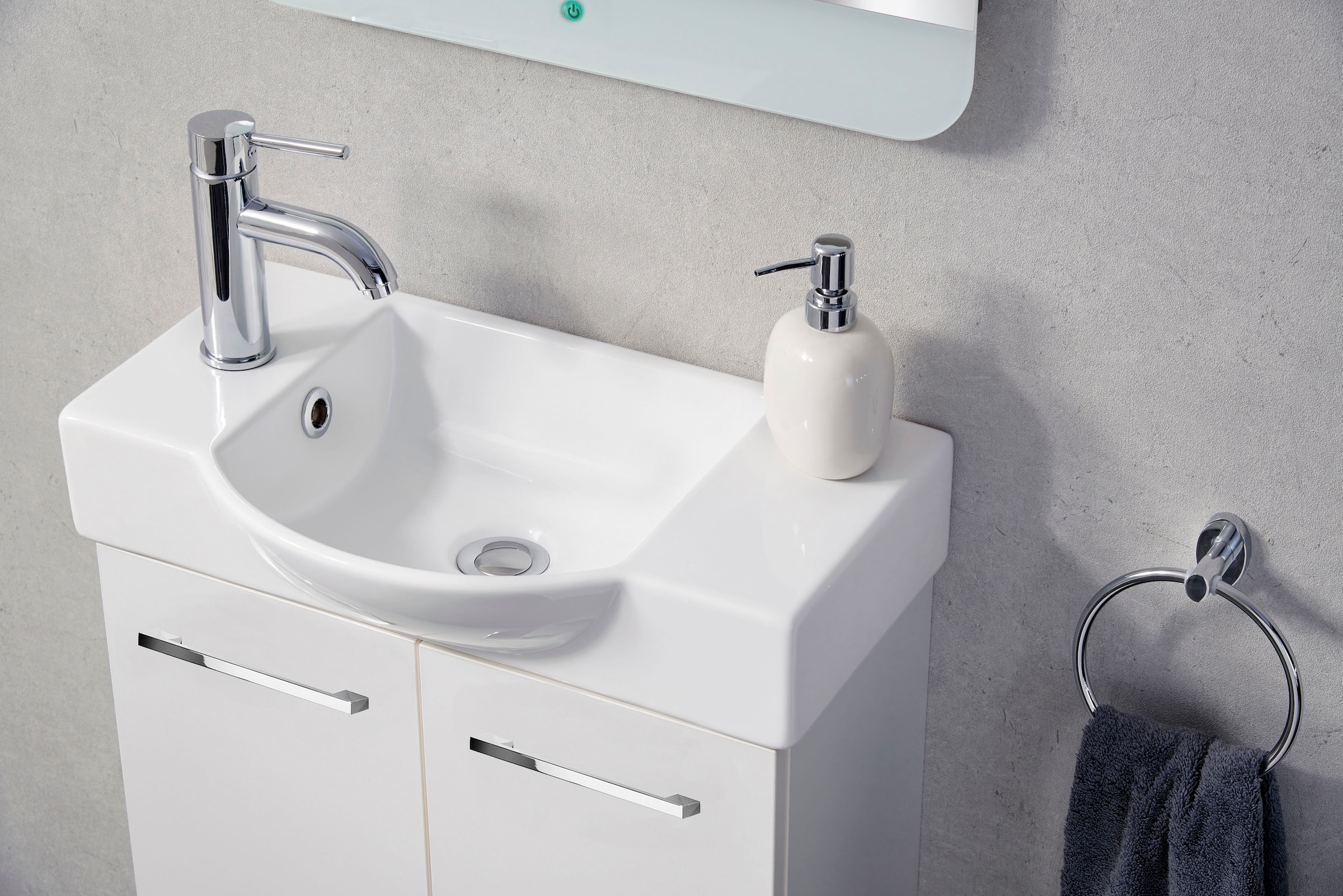 FACKELMANN Waschtisch »SBC«, bestehend aus Becken und Unterbau, Breite ca. 55 cm