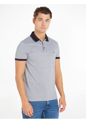 TOMMY HILFIGER Polo marškinėliai »MOULINE TIPPED SLIM...