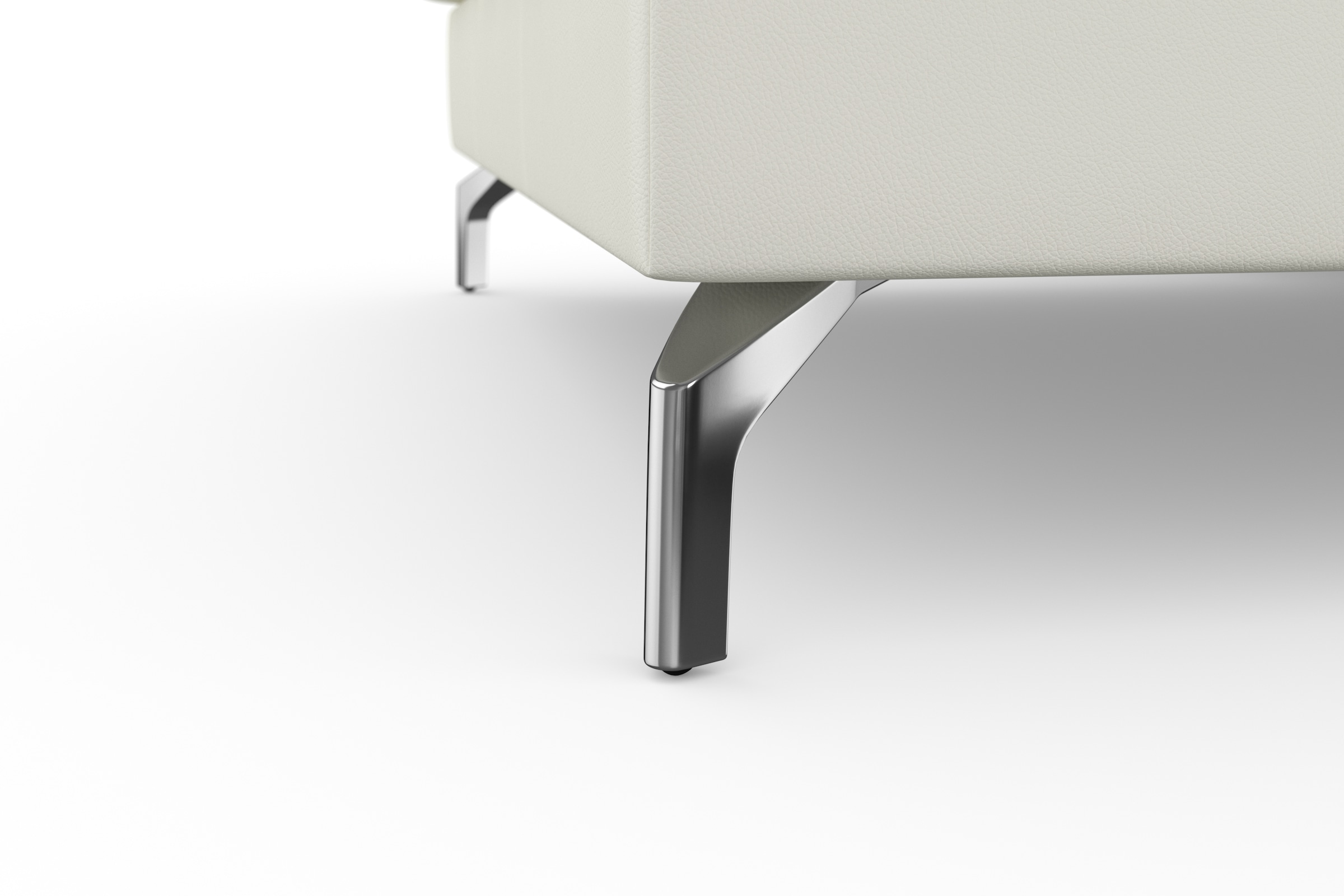 sit&more Ecksofa »Bendigo L-Form«, inklusive Sitztiefenverstellung, Bodenfreiheit 12 cm, in 2 Fußfarben