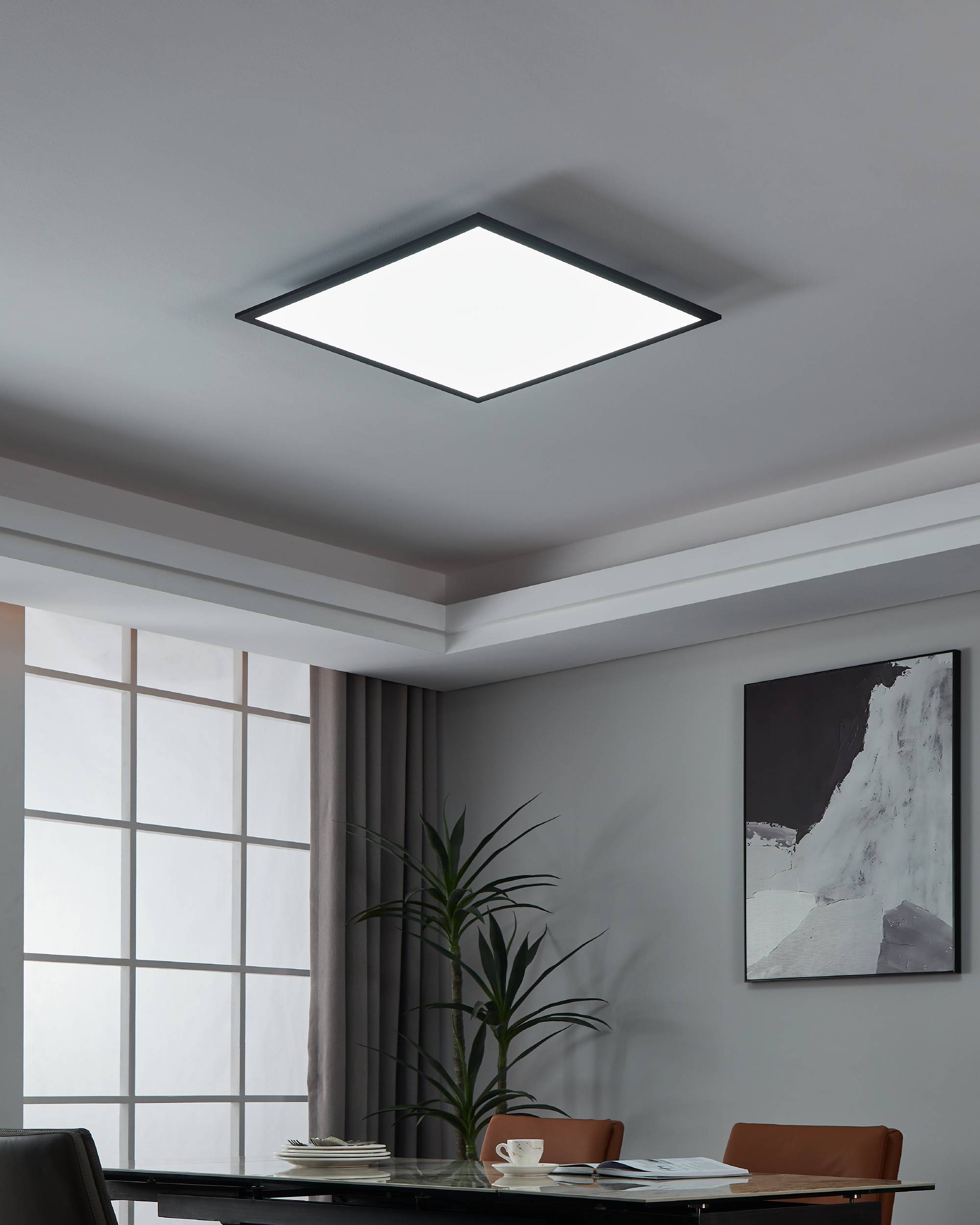 EGLO LED-Deckenleuchte »SALOBRENA-Z«,  in schwarz aus Alu / inkl. LED fest integriert - 33 Watt
