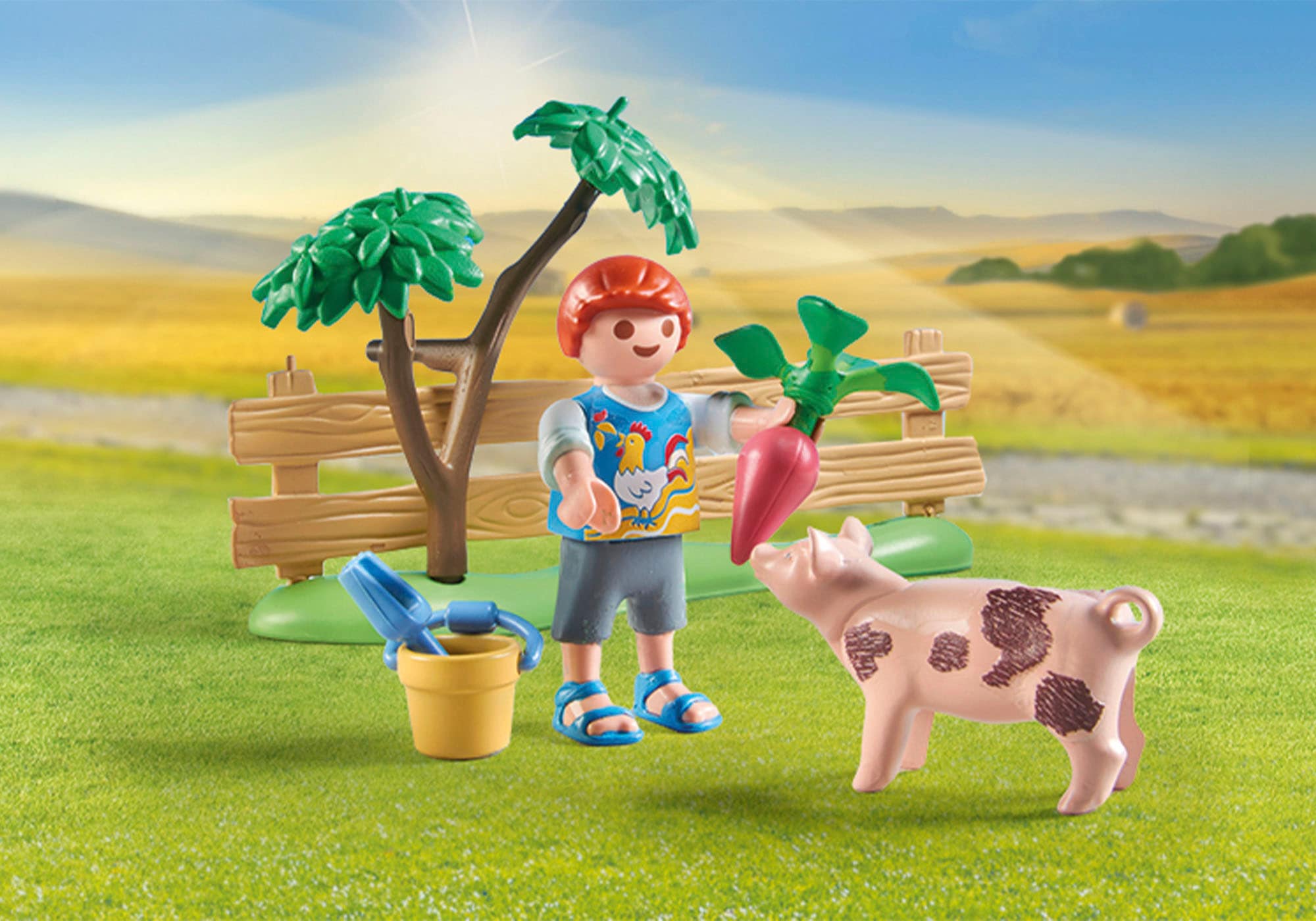 Playmobil® Konstruktions-Spielset »Idyllischer Gemüsegarten bei den Großeltern (71443), Country«, (69 St.), teilweise aus recyceltem Material; Made in Europe