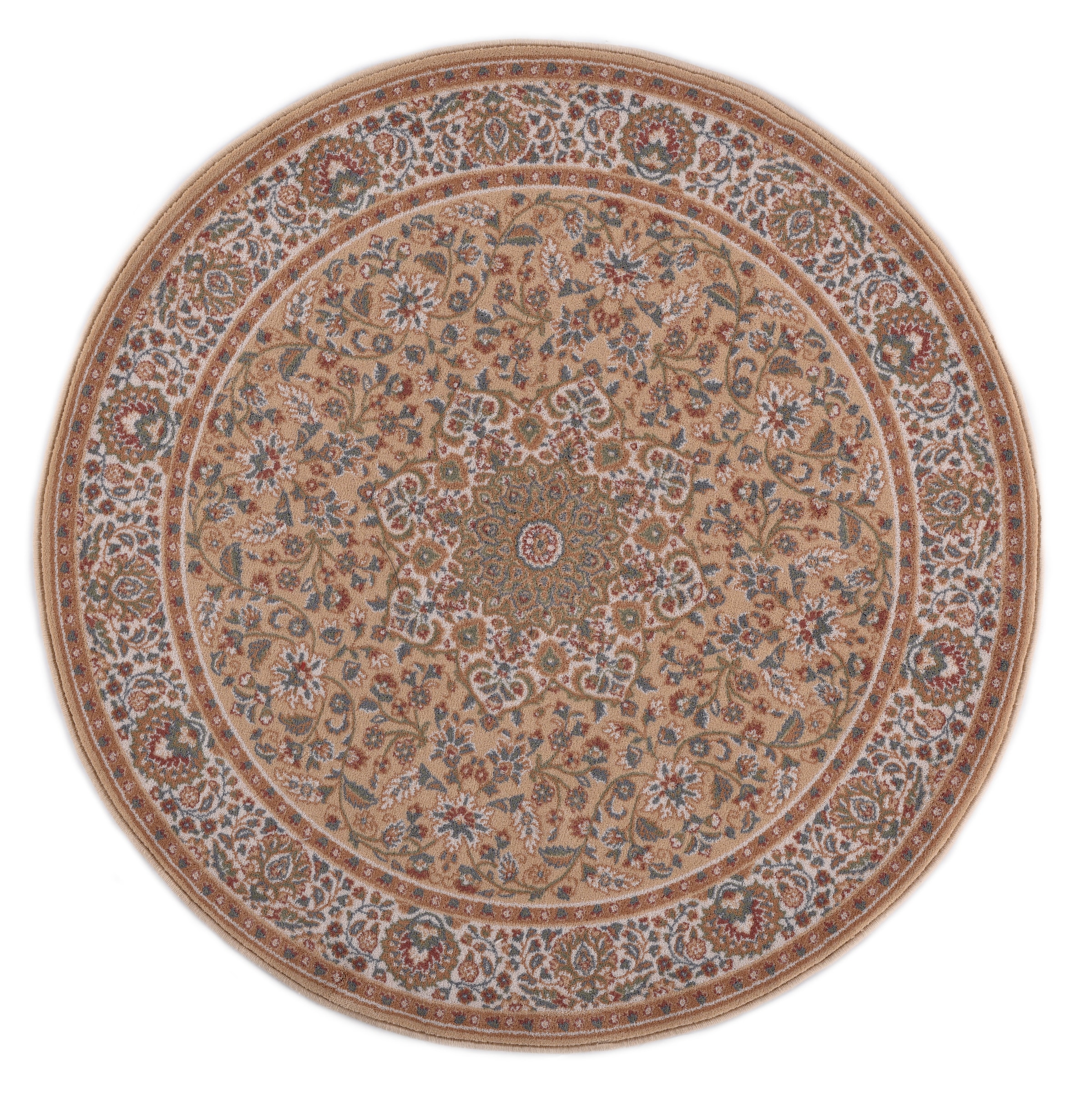 THEKO Wollteppich »Dolna - 859« rund 10 mm Höhe Kurzflor, reine Wolle, Orient-Optik
