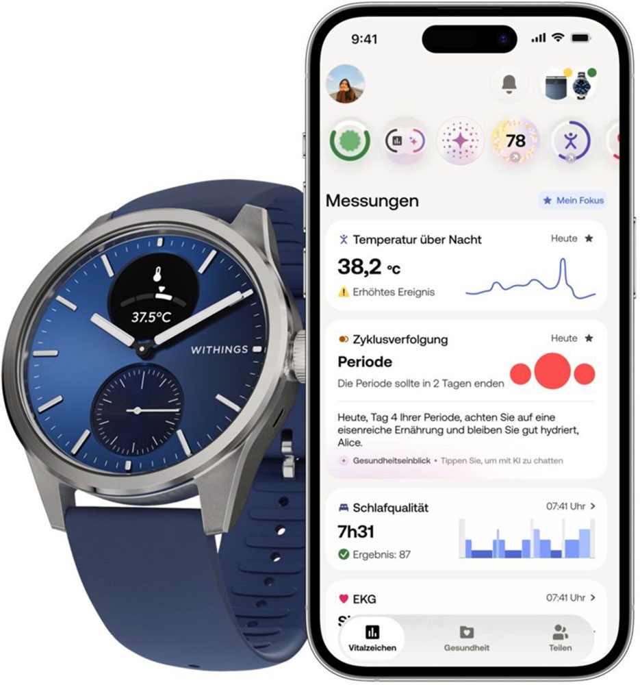 Withings Smartwatch »ScanWatch 2 42mm«(160)