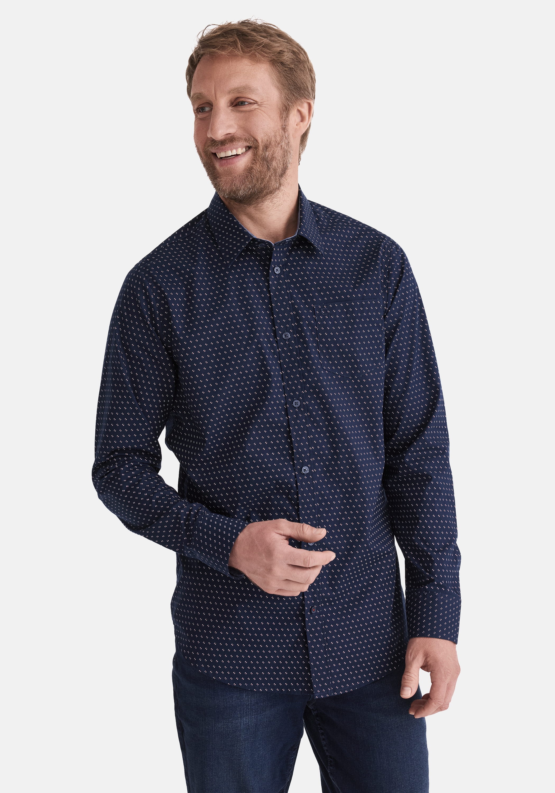 Stooker Men "HUGH Hemd Langarm Regular Fit" Langarm Hemd Regular Fit für Herren