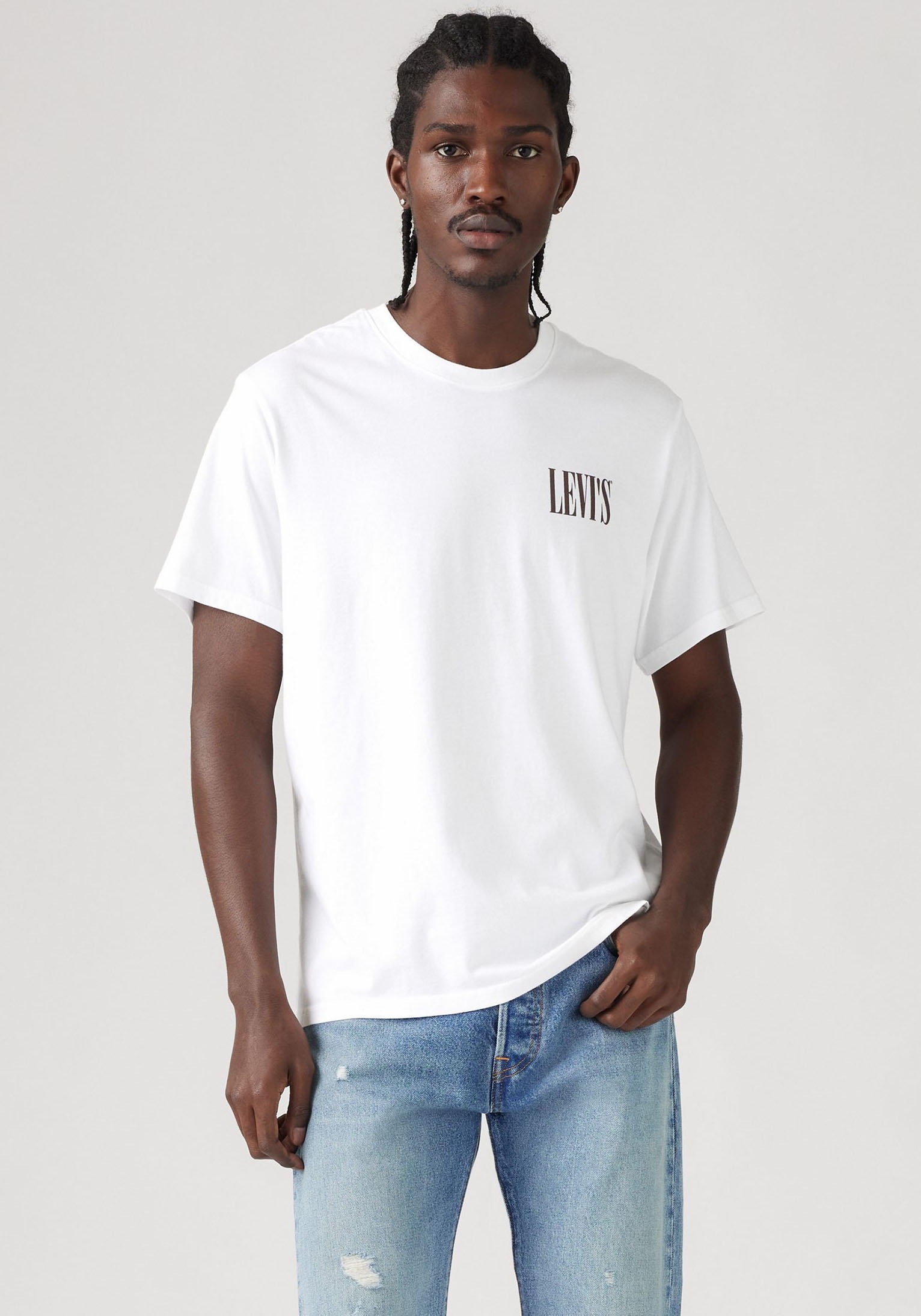 Levis "RELAXED FIT TEE" mit Logoschriftzug günstig online kaufen