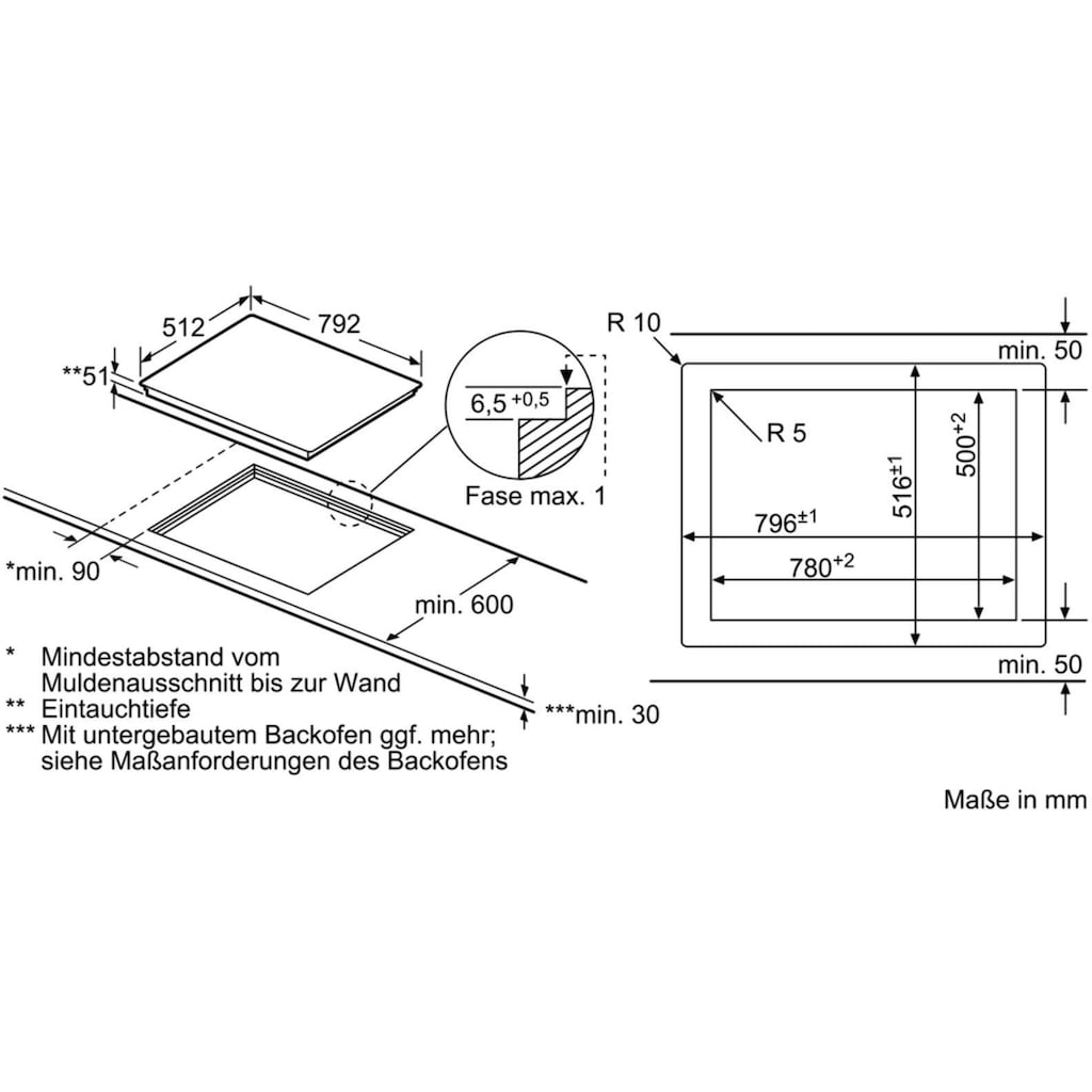 NEFF Elektro-Kochfeld von SCHOTT CERAN® »T18PT16X0«, T18PT16X0