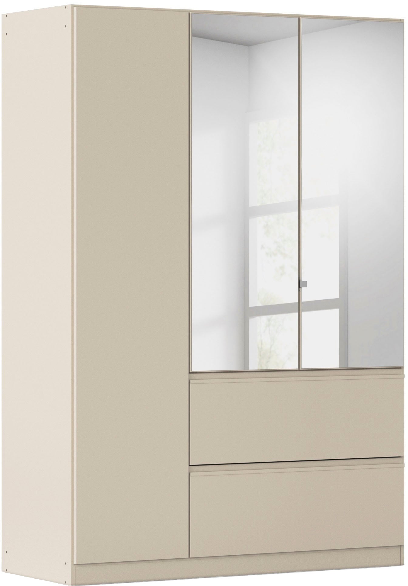 rauch Drehtürenschrank "Kleiderschrank Schrank Garderobe COSTA in den Breiten 91/136/181 cm" in 3 Ausstattungen BASIC/CLASSIC/PREMIUM, mit Spiegel, grifflose Front und Push-to-Open Funktion MADE IN GERMANY