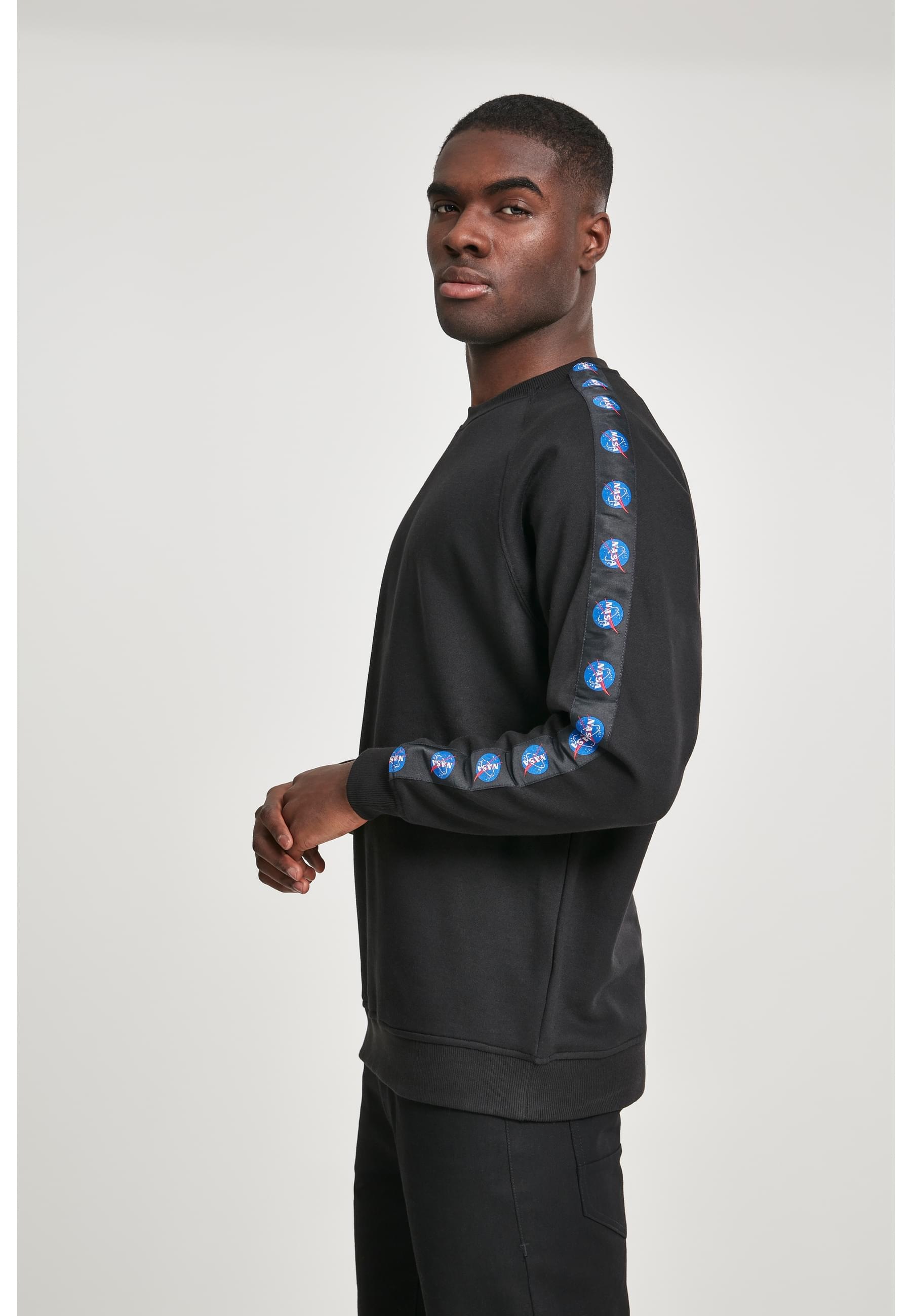 MisterTee Rundhalspullover »MisterTee Herren NASA Insignia Tape Crewneck«, (1 tlg.)