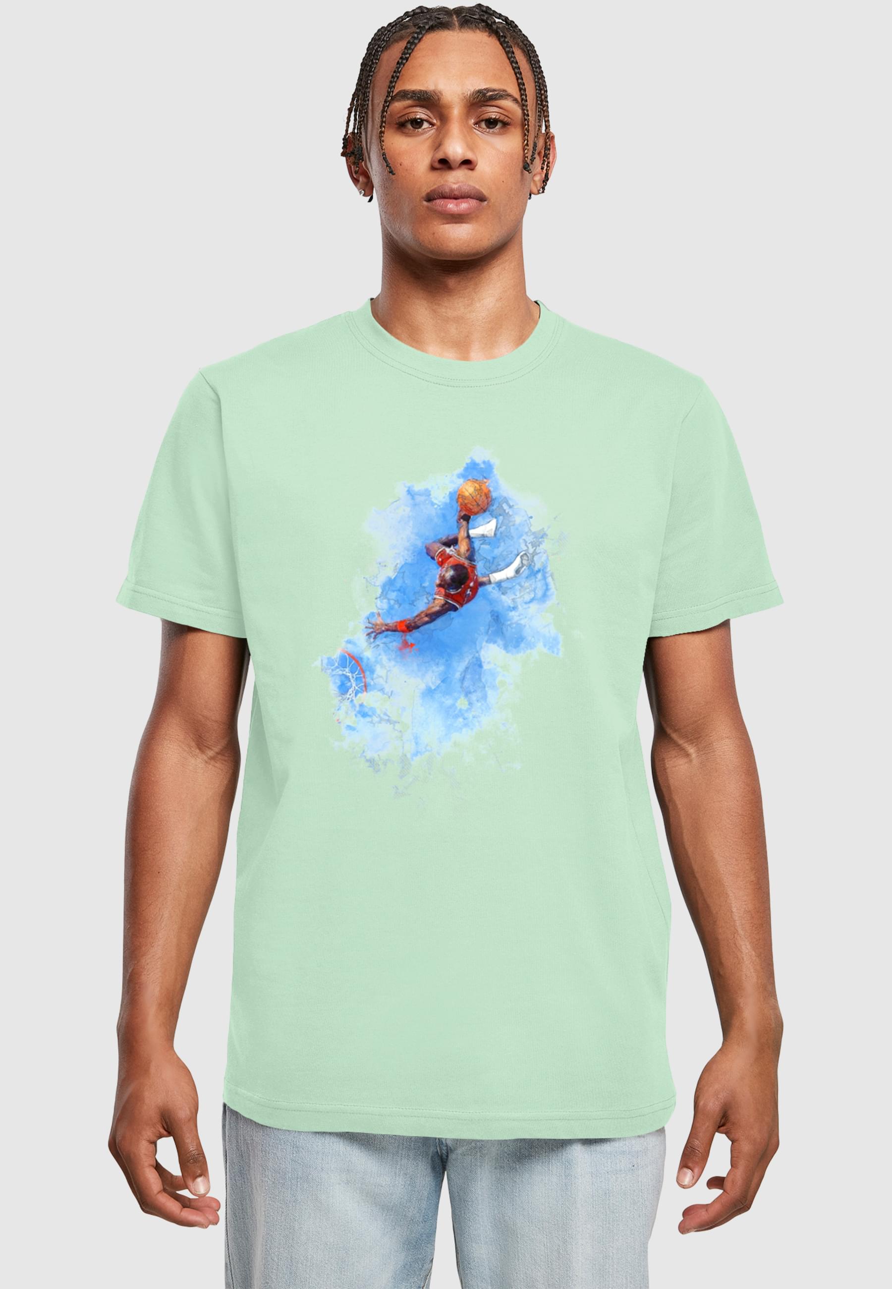 Thumbnail - MisterTee T-Shirt "MisterTee Herren Basketball Clouds", (1 tlg.)