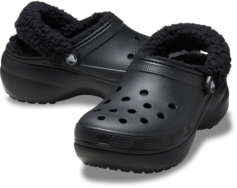 Crocs Clog "Lined Fuzz Strap" Schlupfschuh, Hausschuh mit rutschhemmender L günstig online kaufen