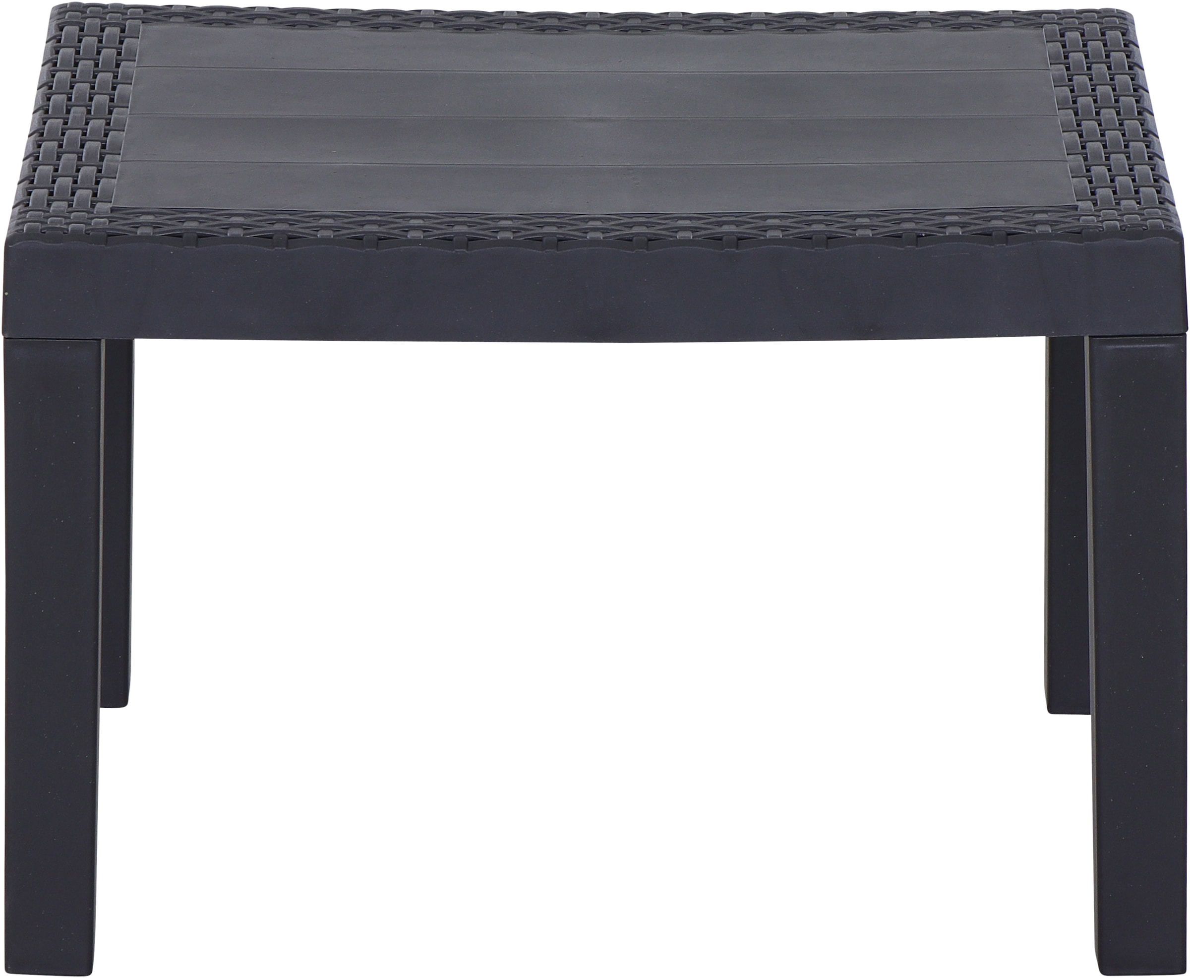 Progarden Balkonset »Kraka« Set, 3 tlg. anthrazit, inkl. Kissen, Outdoor Kunststoff-Lounge-Set