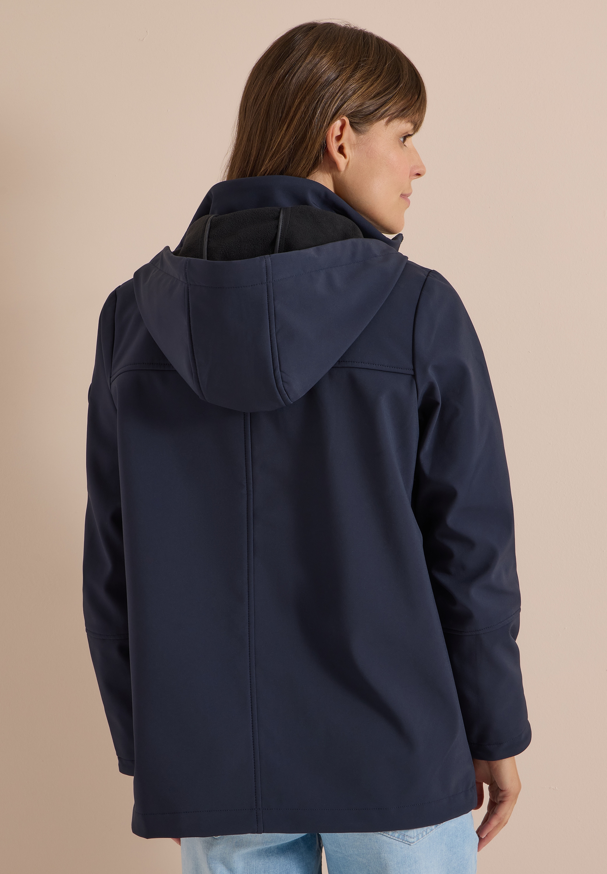 Cecil Softshelljacke ohne Kapuze in Unifarbe