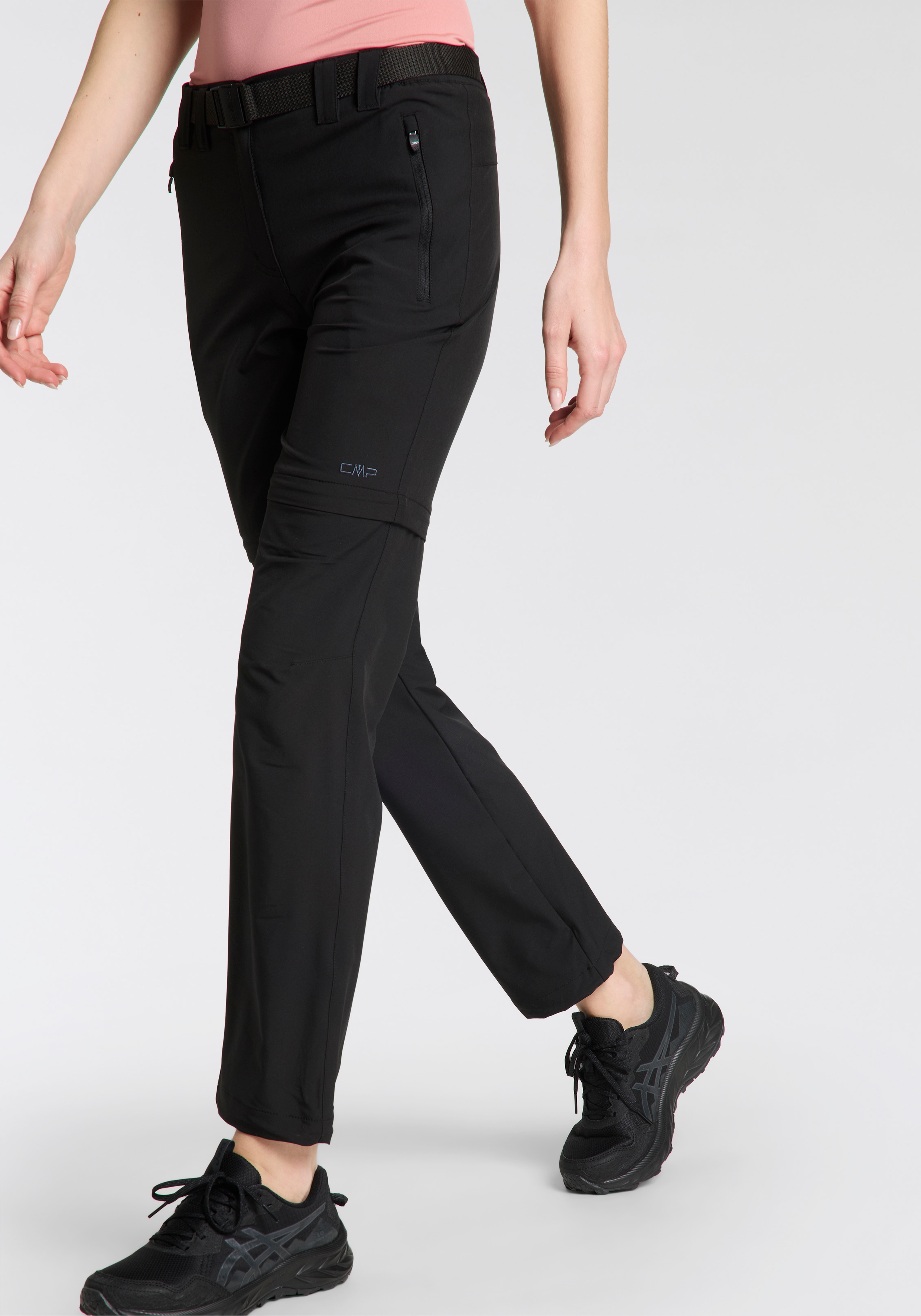 CMP Zip-off-Hose "WOMAN ZIP OFF PANT" mit Reißverschlusstaschen, elastisches Material, schnell trocknend
