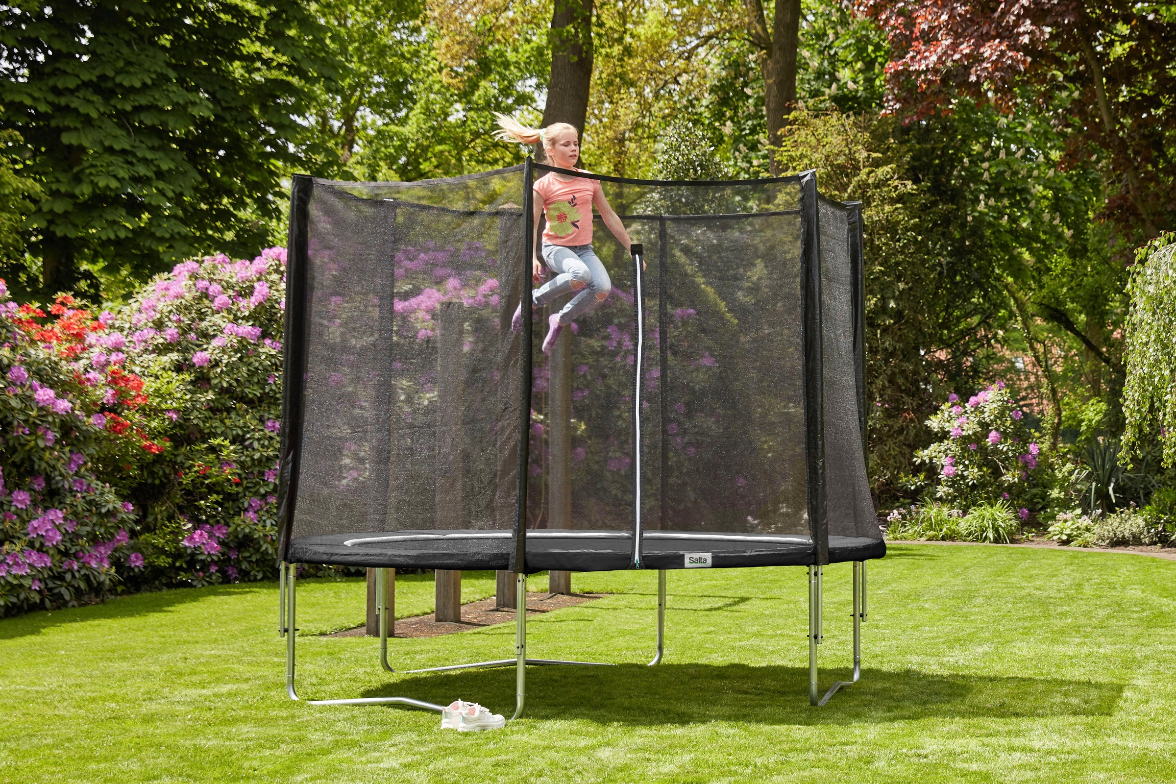 Salta Gartentrampolin „Combo“, Ø 305 cm schwarz, schwarz