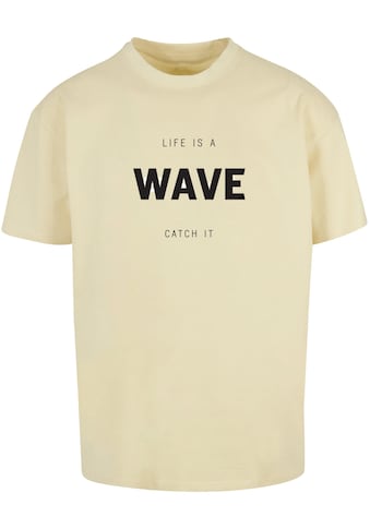 T-Shirt »Merchcode Herren Summer - Life is a wave Heavy Oversize Tee«, (1 tlg.)