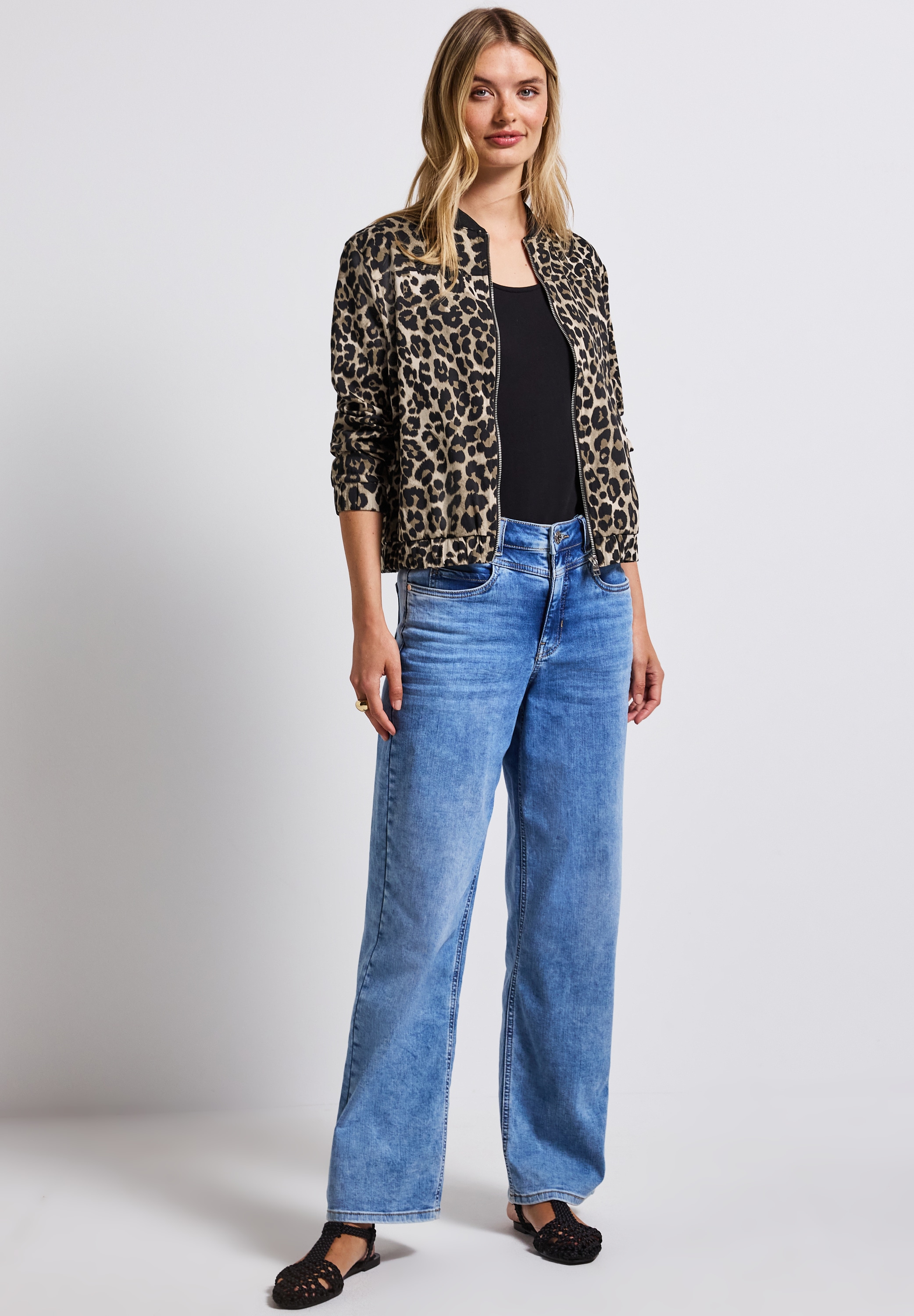STREET ONE Blouson, ohne Kapuze, aus Baumwolle mit Stretchanteil