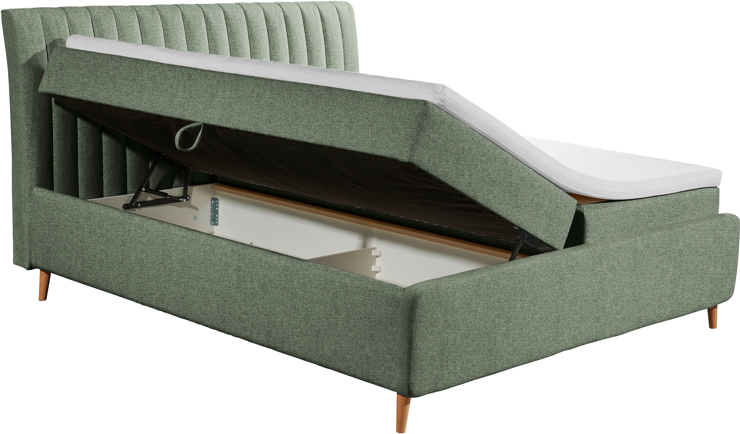 ED EXCITING DESIGN Boxbett »Akron«, mit Bettkasten, erhältlich in verschiedenen Breiten & Farben