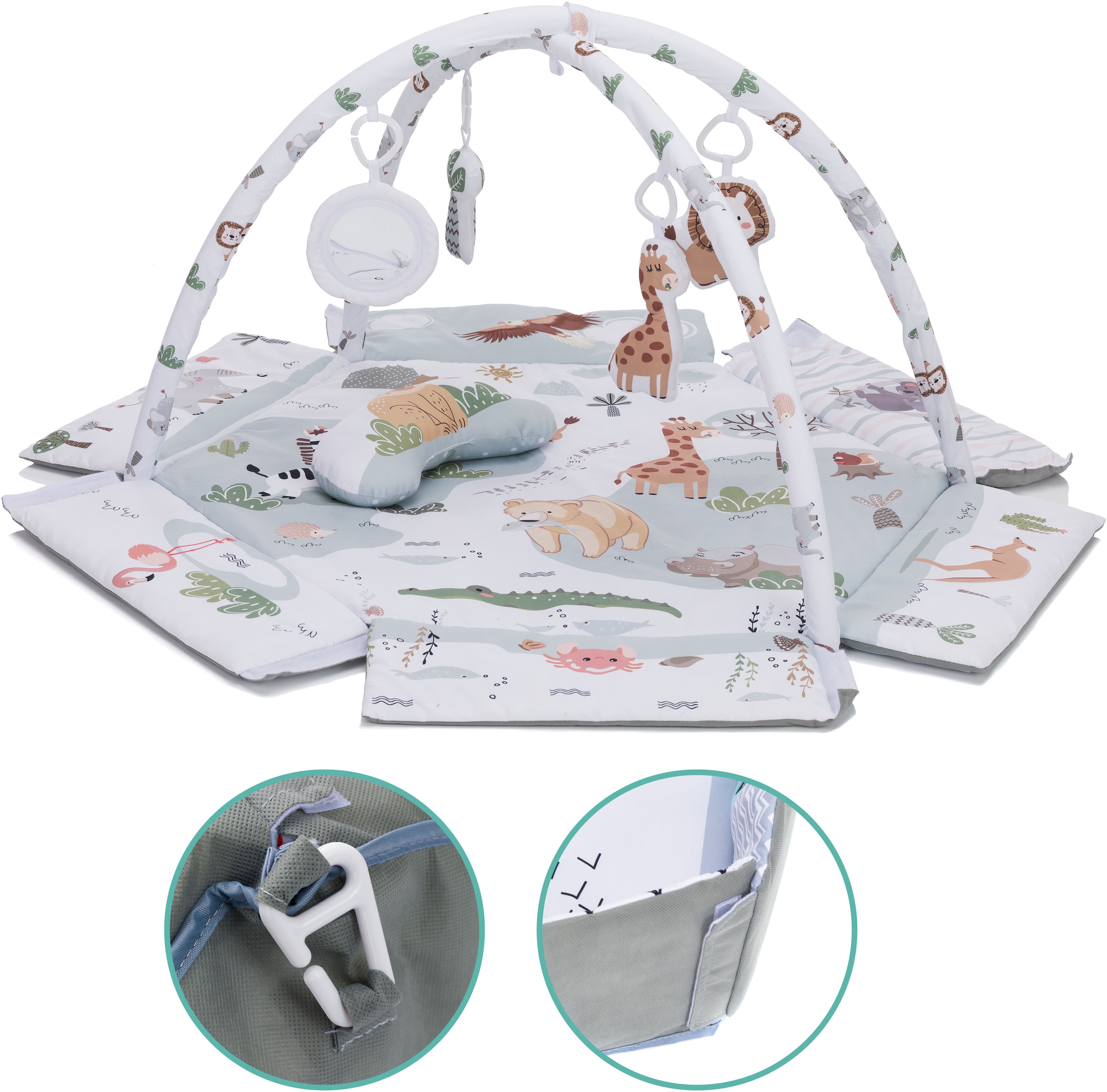 Fillikid Spielbogen »Aktivbogen - Spielematte mit Bällen, Wildlife«