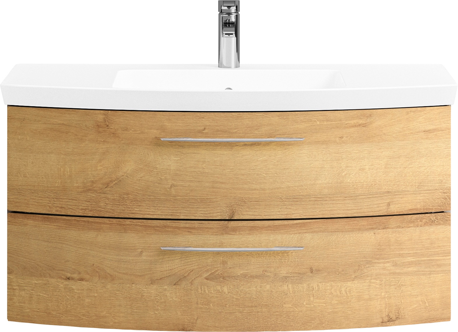Saphir Badmöbel-Set »Cassca Sprint 3-teilig Mineralmarmor-Waschtisch mit LED-Spiegelschrank«, (4 St.), mit Unterschrank, 4 Türen, 3 Schubladen, inkl. Türdämpfer