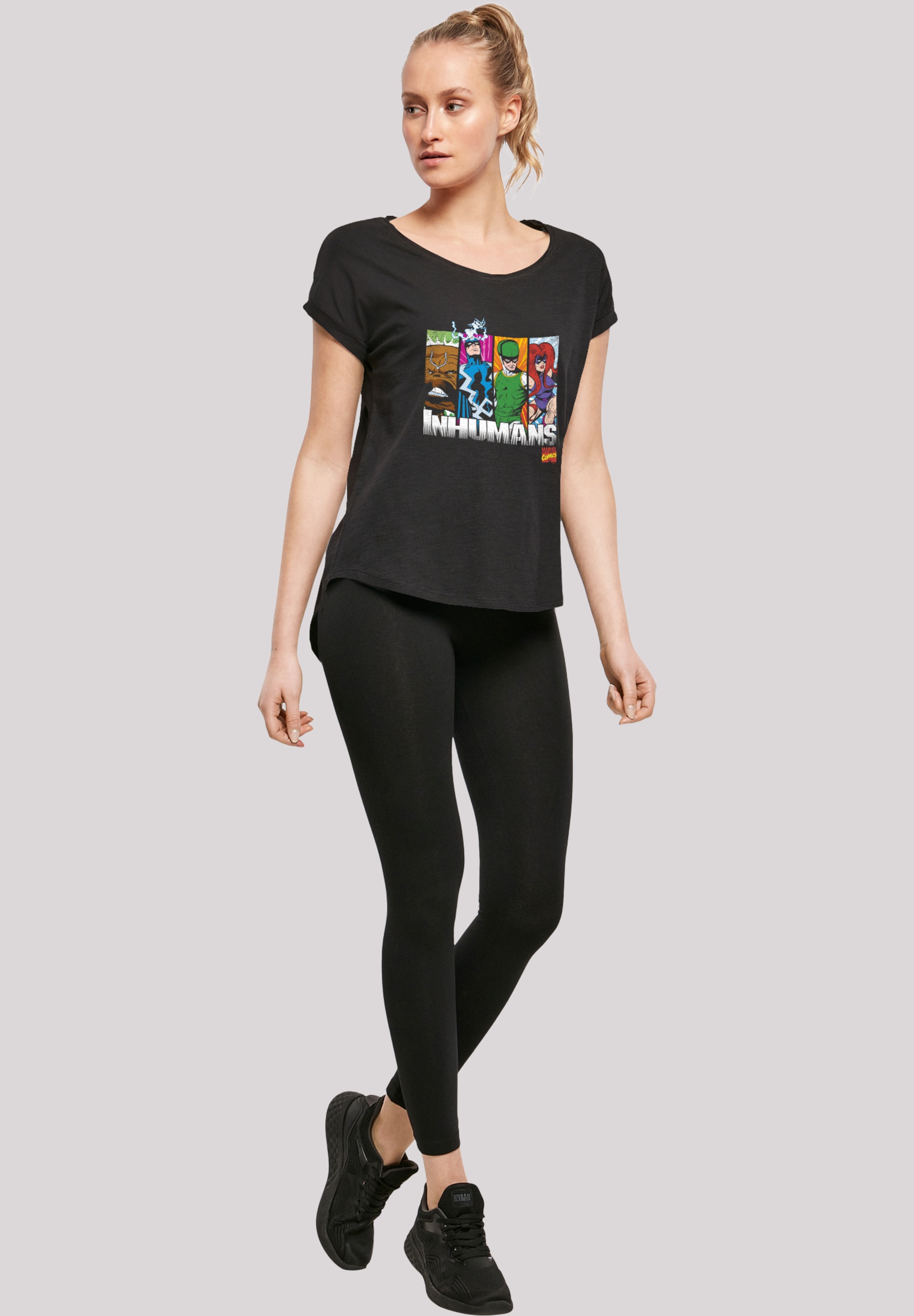 F4NT4STIC T-Shirt »Marvel Inhumans«, Damen,Premium Merch,Lang,Longshirt,Logo Print