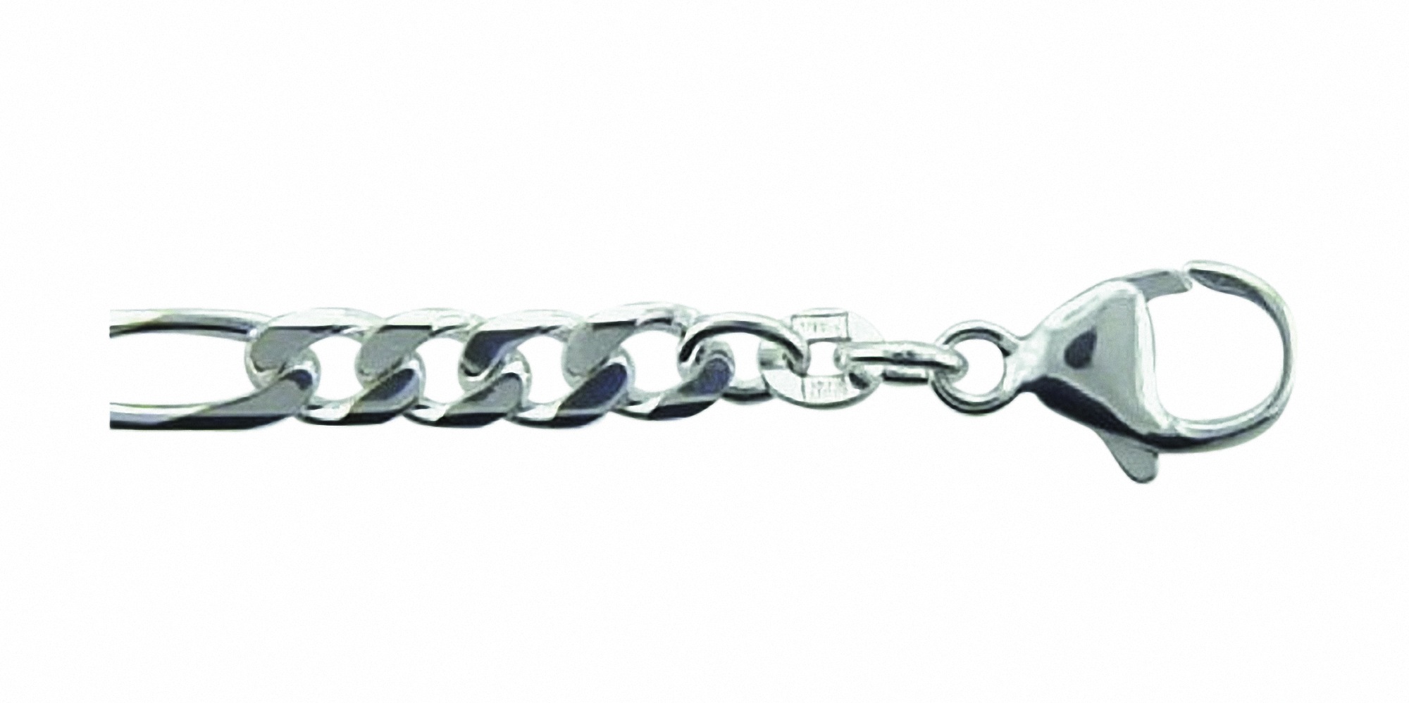 ADELIA ́S Damen Armband "21 cm Figaro Armband 925 Silber", 21cm, Silber 925 (Sterlingsilber), silber, Silber 925 (Sterlingsilber), Armbänder,