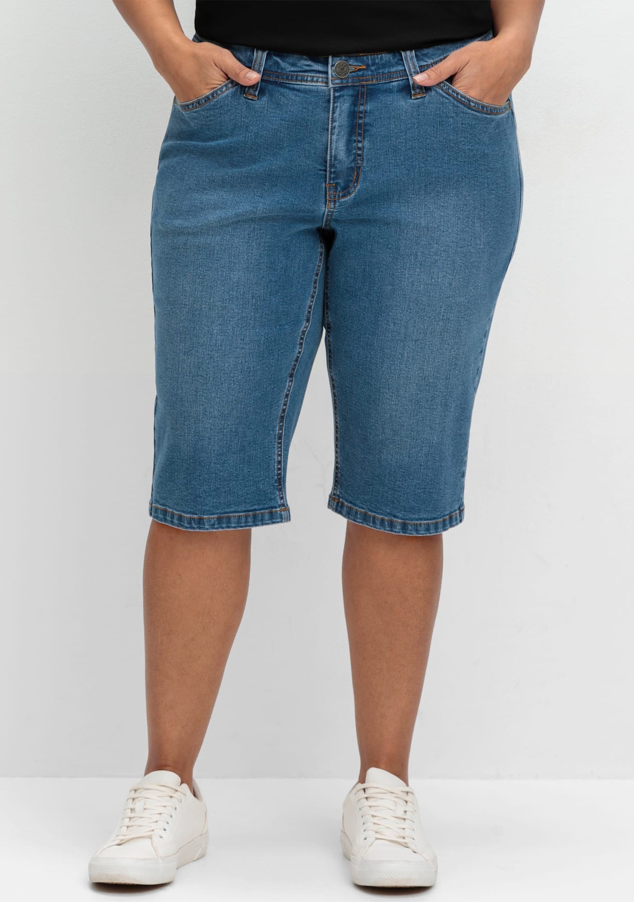 Sheego Jeansbermudas, (1 tlg.) günstig online kaufen